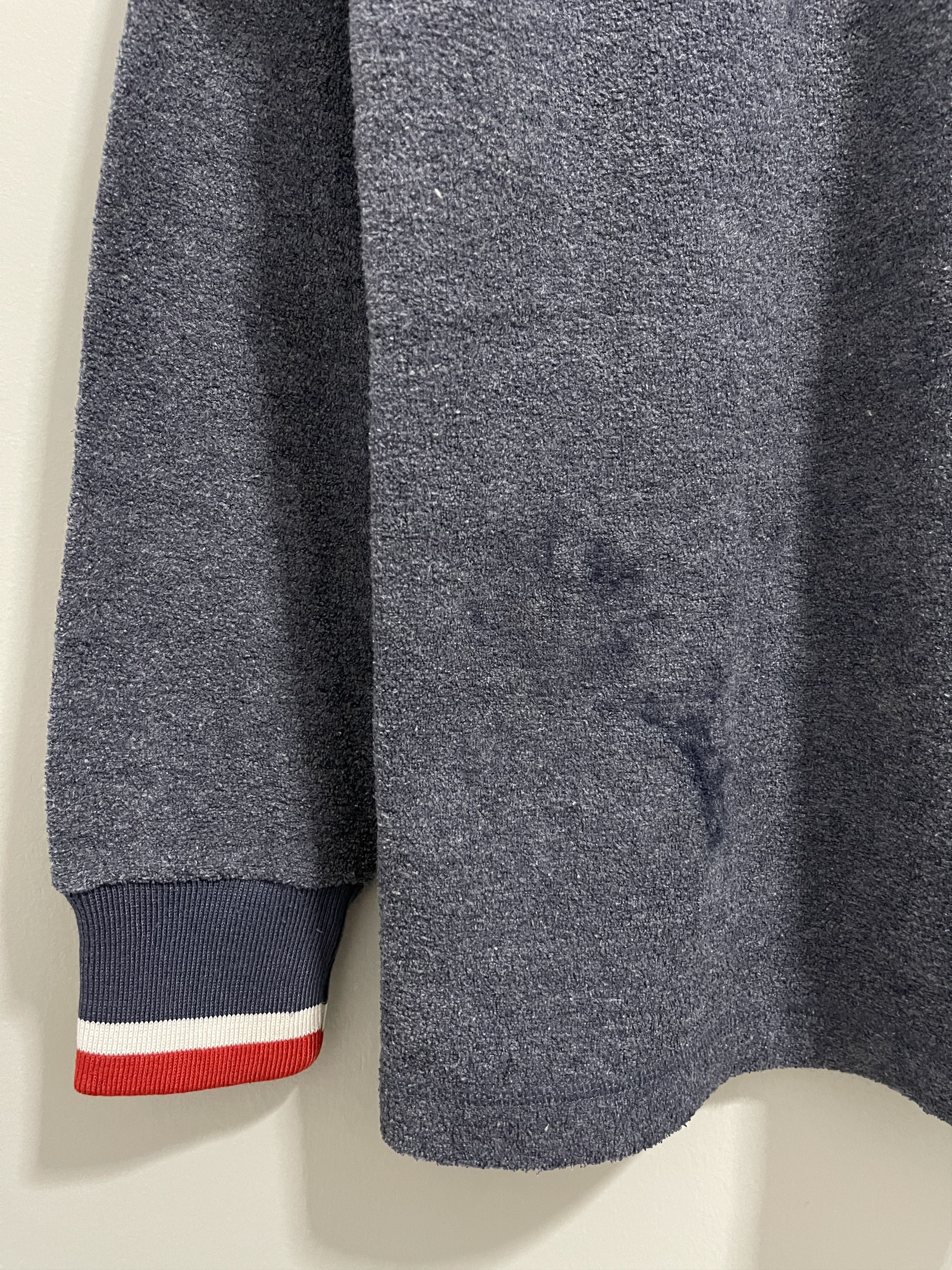 Vintage Champion Script Mini Logo Vneck Sweatshirt