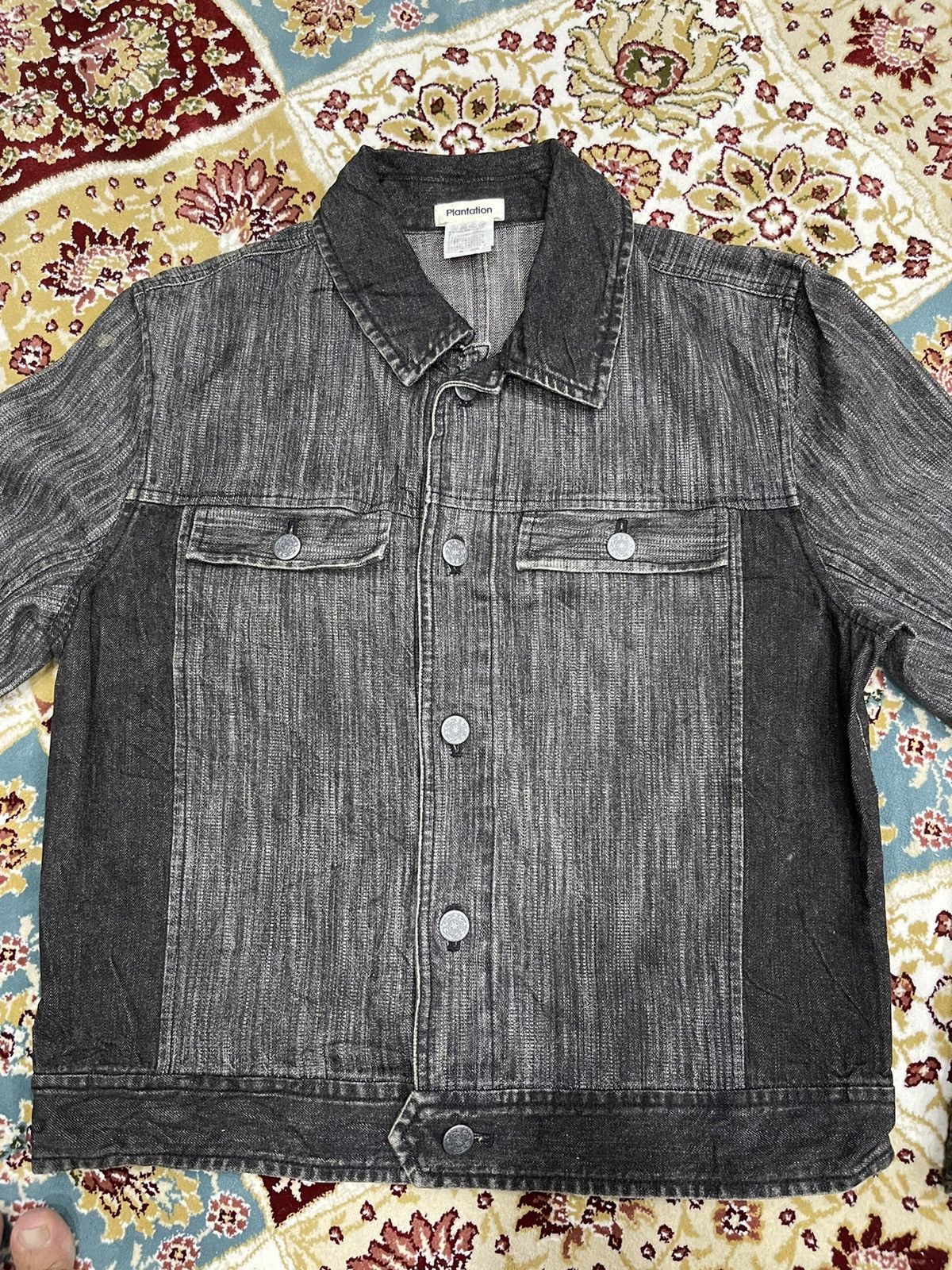 Designer × Issey Miyake Plantation by Issey Miyake x Two Tone Denim Jacket Size US M / EU 48-50 / 2 - 3 Thumbnail