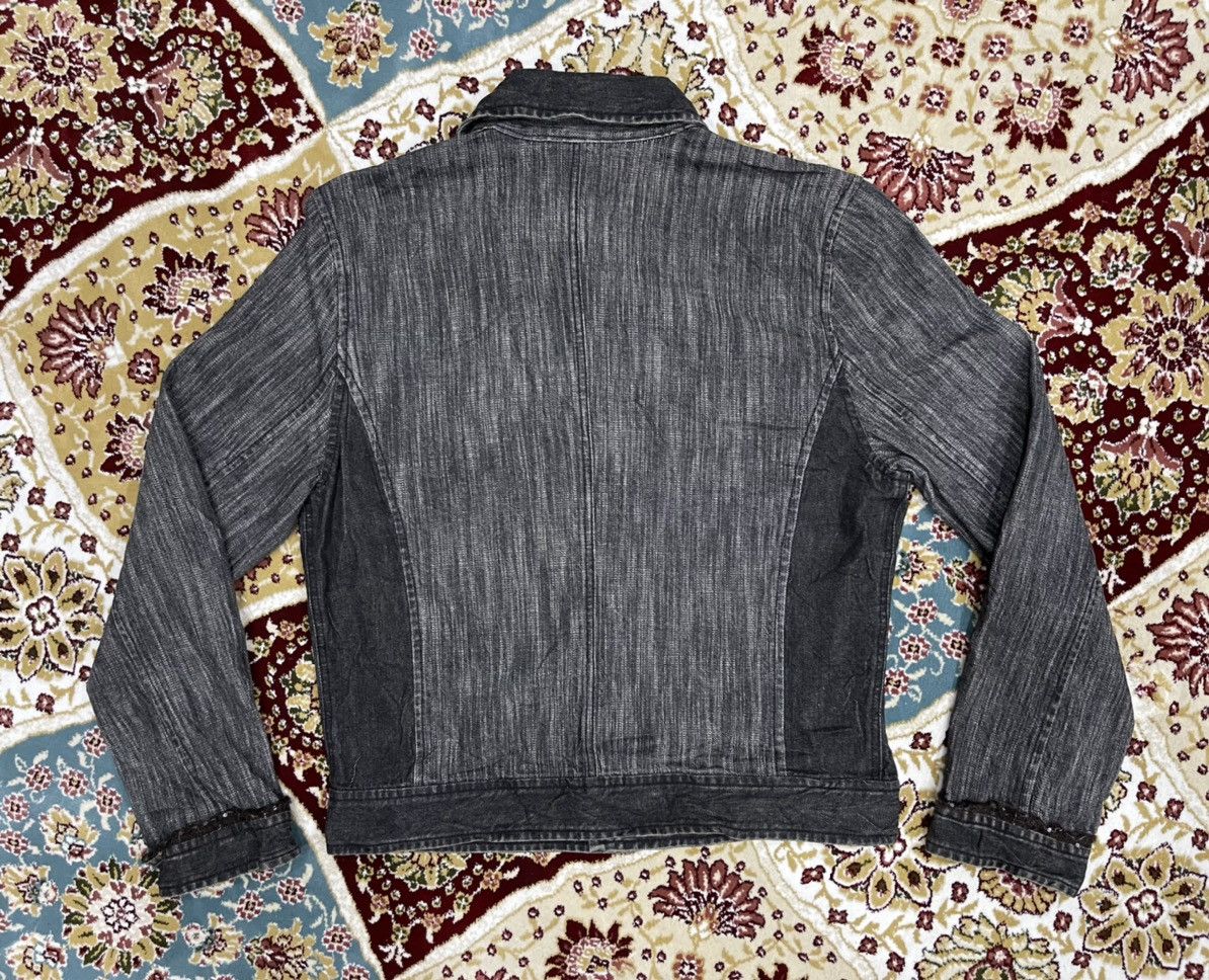 Designer × Issey Miyake Plantation by Issey Miyake x Two Tone Denim Jacket Size US M / EU 48-50 / 2 - 2 Thumbnail