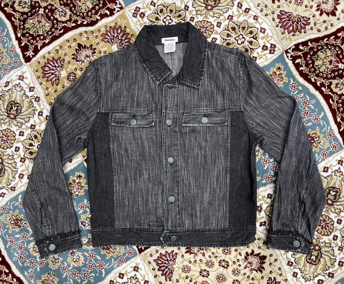 Designer × Issey Miyake Plantation by Issey Miyake x Two Tone Denim Jacket Size US M / EU 48-50 / 2 - 1 Thumbnail