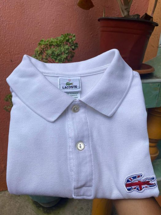 Lacoste union jack polo deals shirt