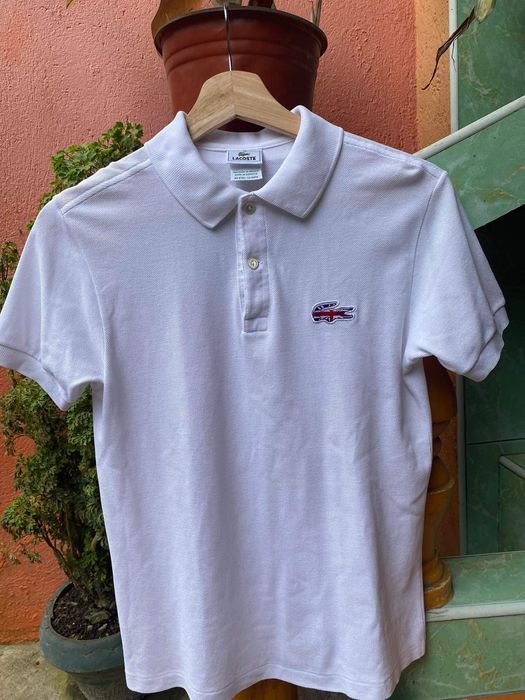 Lacoste union jack polo deals shirt