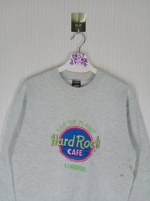 Hard Rock Cafe × Vintage Vintage 90s Hard Rock Cafe London Big Logo Sweatshirt Size US S / EU 44-46 / 1 - 5 Thumbnail
