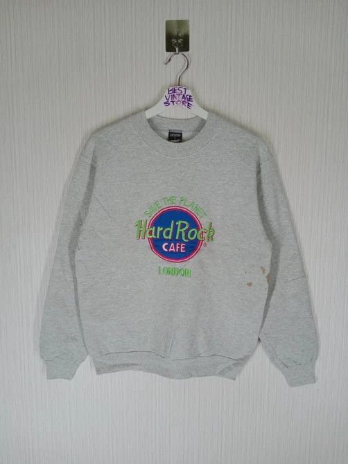 Hard Rock Cafe × Vintage Vintage 90s Hard Rock Cafe London Big Logo Sweatshirt Size US S / EU 44-46 / 1 - 1 Thumbnail