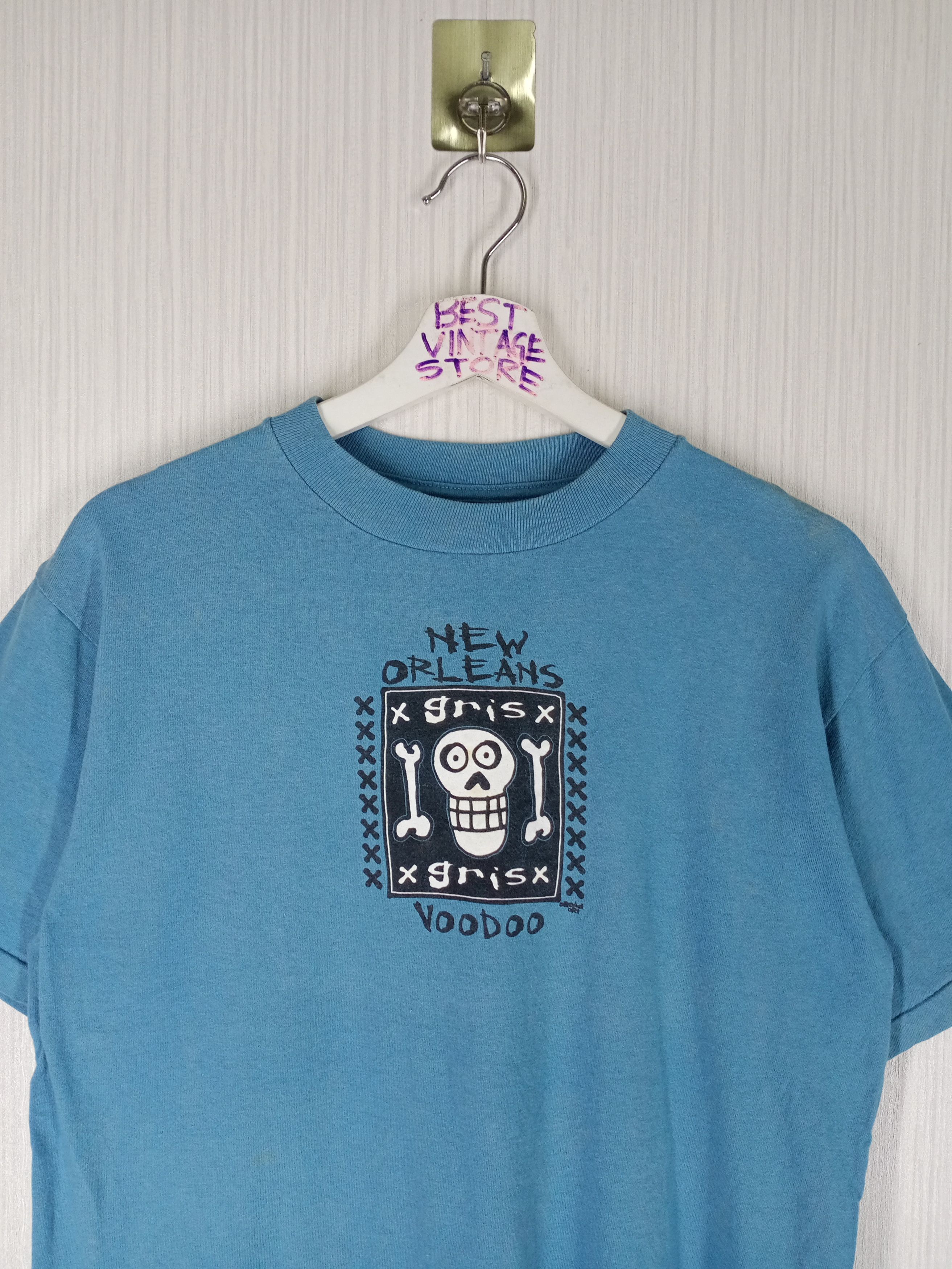 Rap Tees × Vintage Rare Vintage 90s New Orleans Voodoo Skull Tee Size US M / EU 48-50 / 2 - 3 Thumbnail