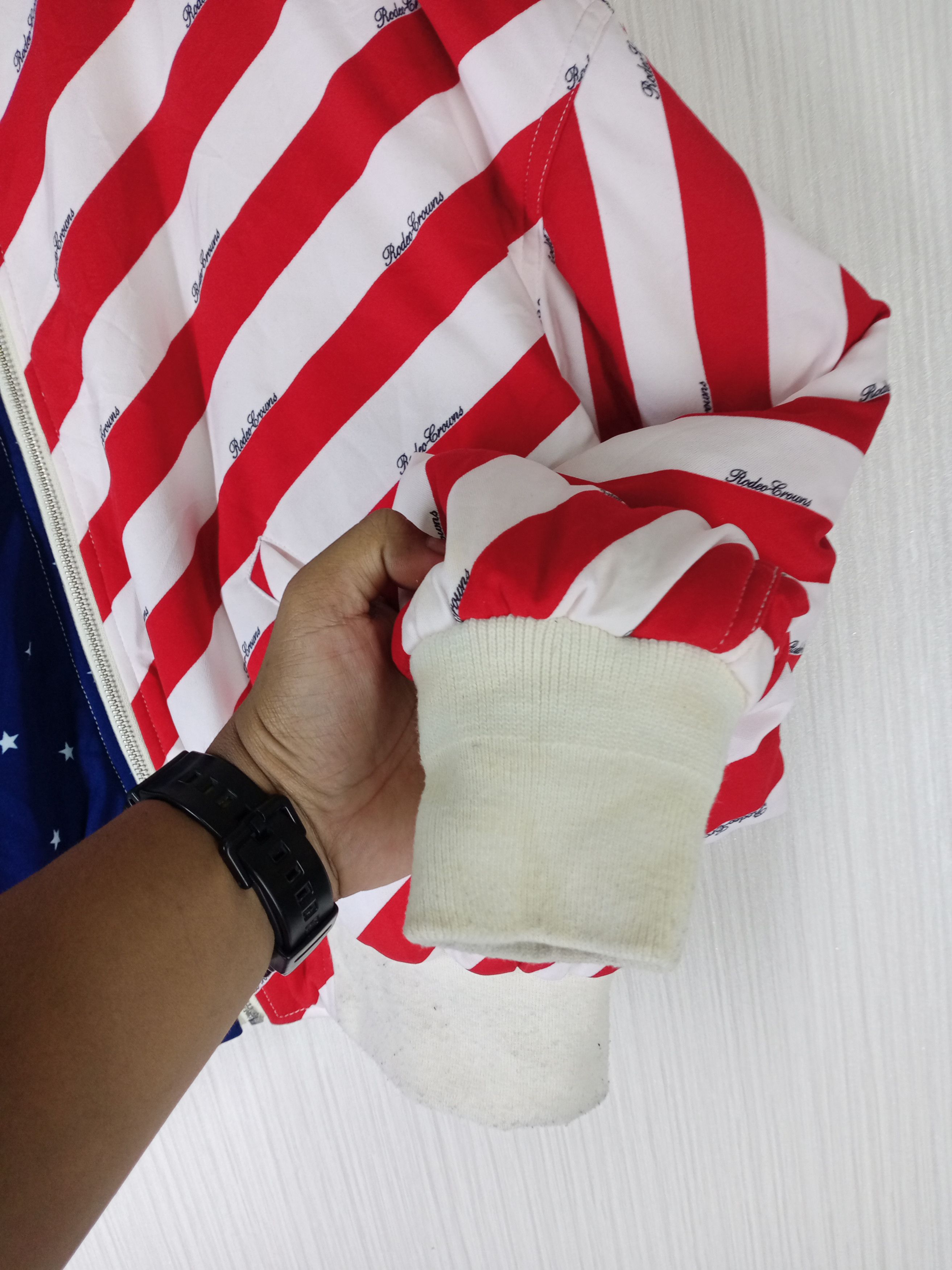 If Six Was Nine Rare Rodeo Crowns American Flag Reversible Bomber Jacket Size US M / EU 48-50 / 2 - 5 Thumbnail