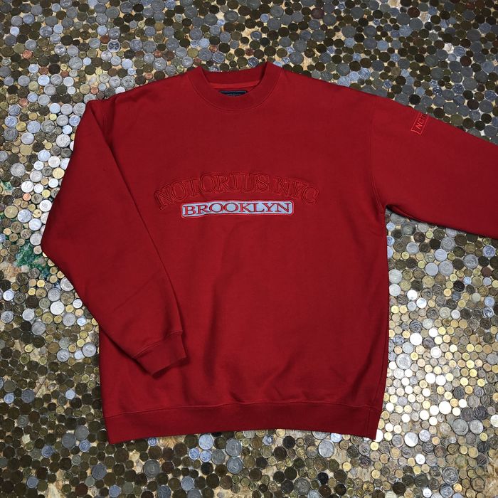 Vintage Notorious Brooklyn reflective crewneck 90's BIG | Grailed