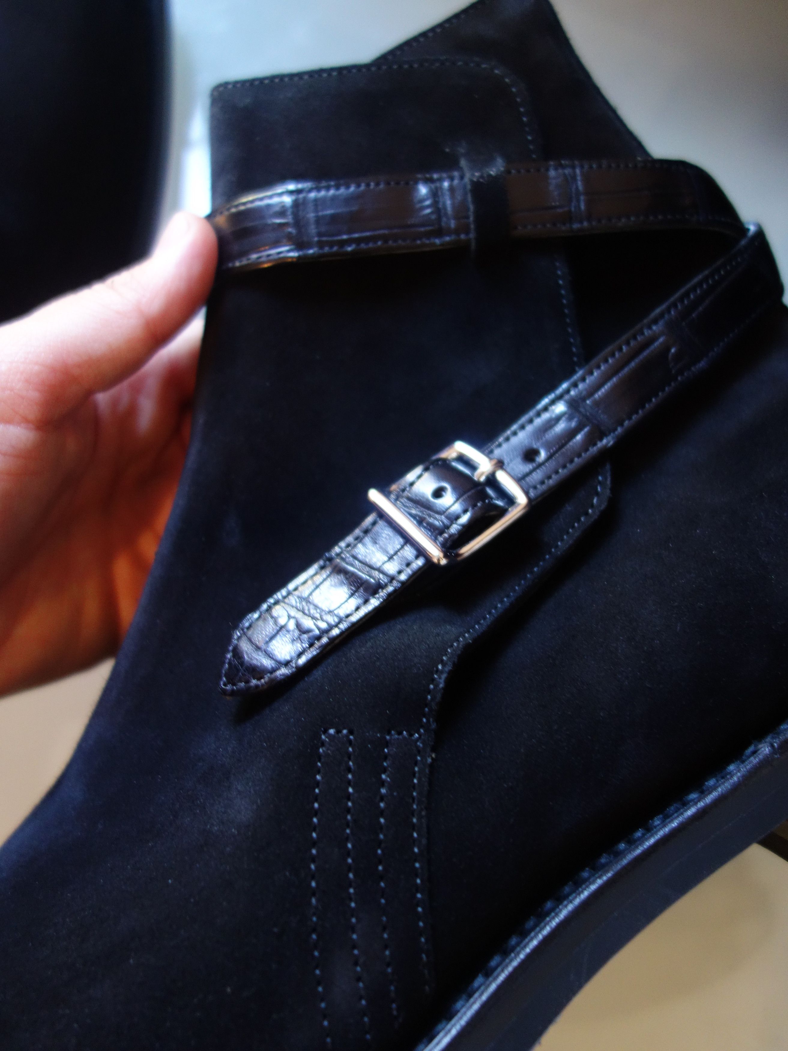 John Lobb John Lobb Abbot boots - Suede and Crocodile Size US 9.5 / EU 42-43 - 5 Thumbnail