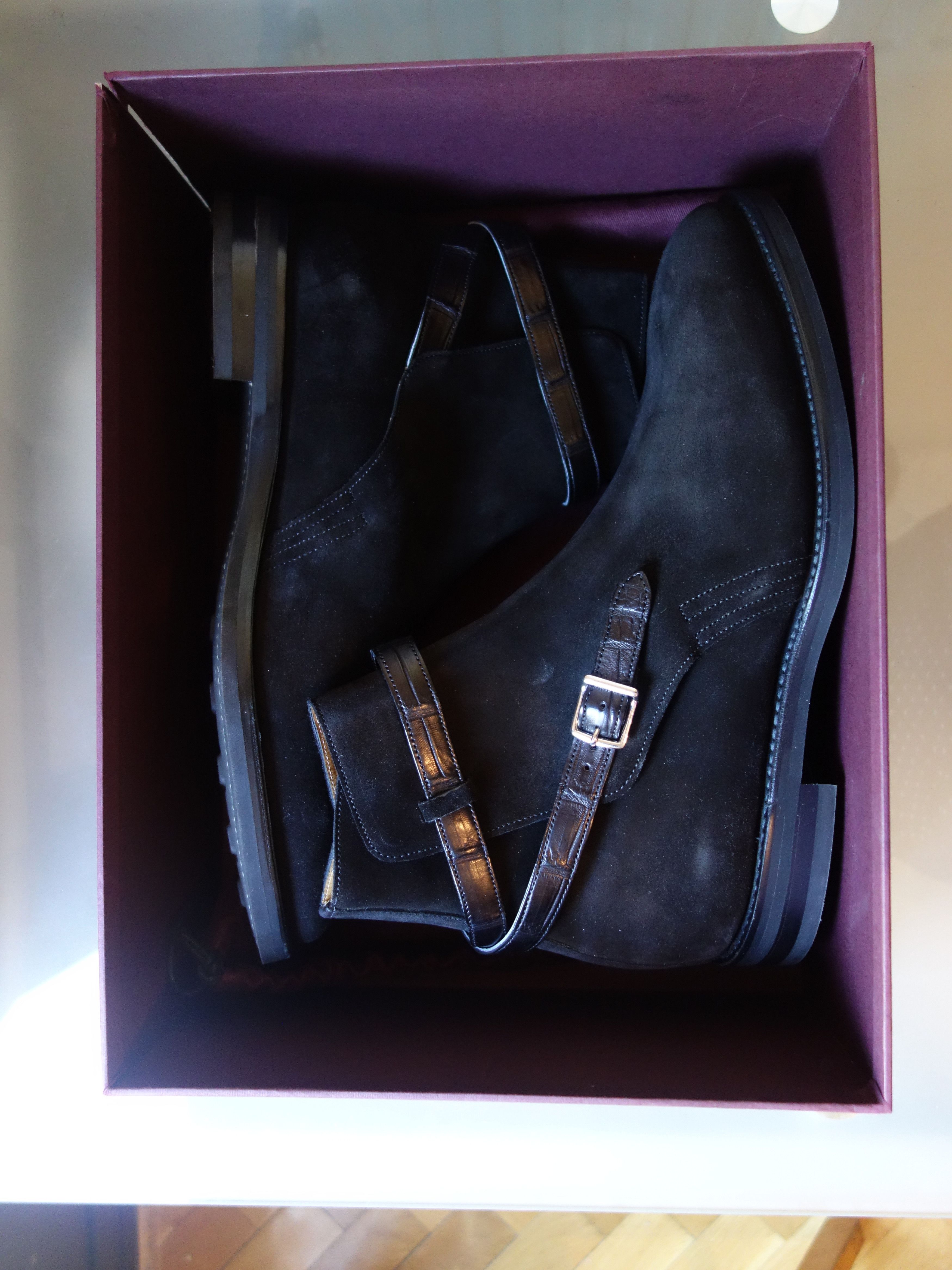 John Lobb John Lobb Abbot boots - Suede and Crocodile Size US 9.5 / EU 42-43 - 20 Thumbnail