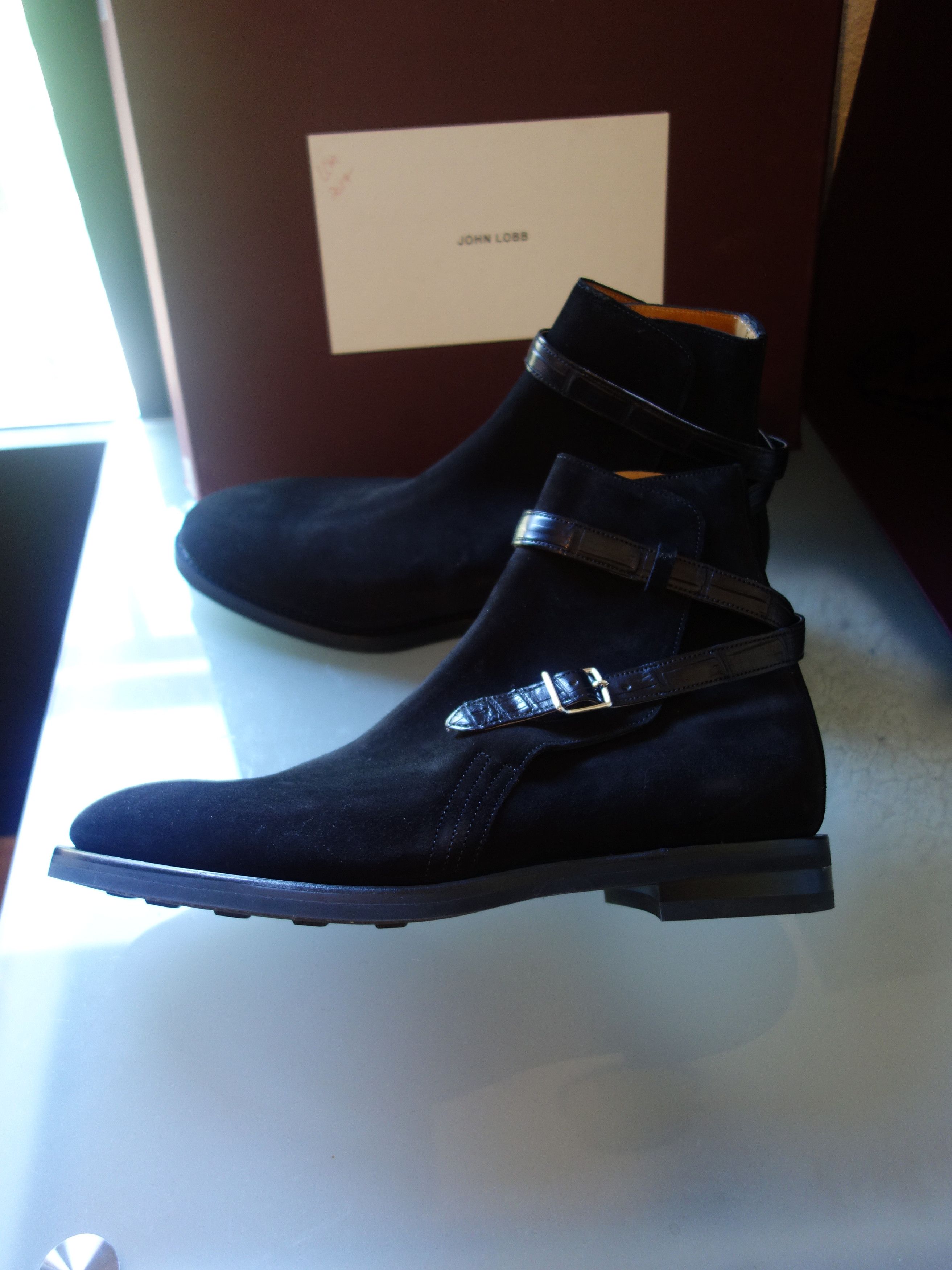 John Lobb John Lobb Abbot boots - Suede and Crocodile Size US 9.5 / EU 42-43 - 9 Thumbnail