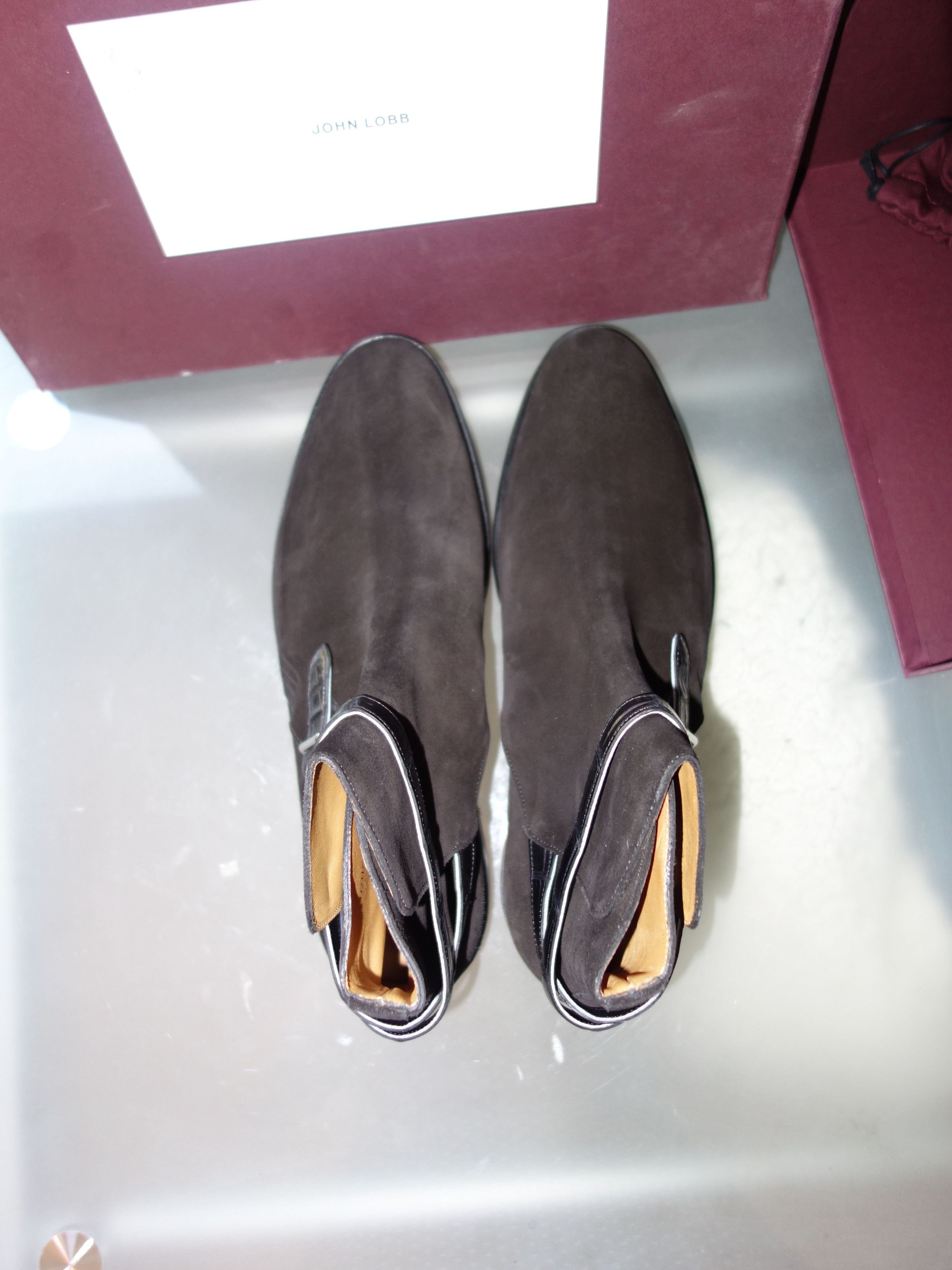 John Lobb John Lobb Abbot boots - Suede and Crocodile Size US 9.5 / EU 42-43 - 17 Thumbnail