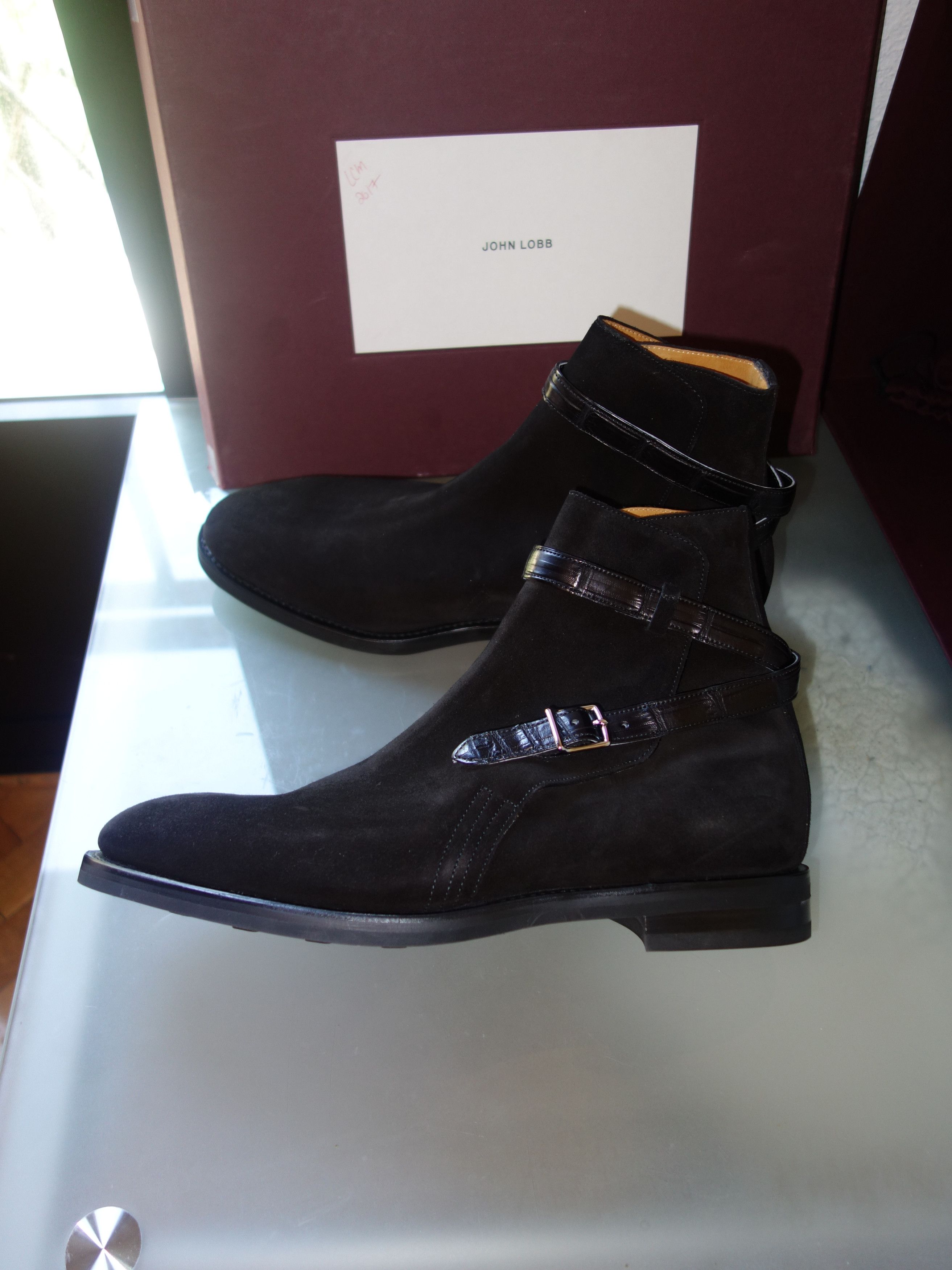 John Lobb John Lobb Abbot boots - Suede and Crocodile Size US 9.5 / EU 42-43 - 11 Thumbnail
