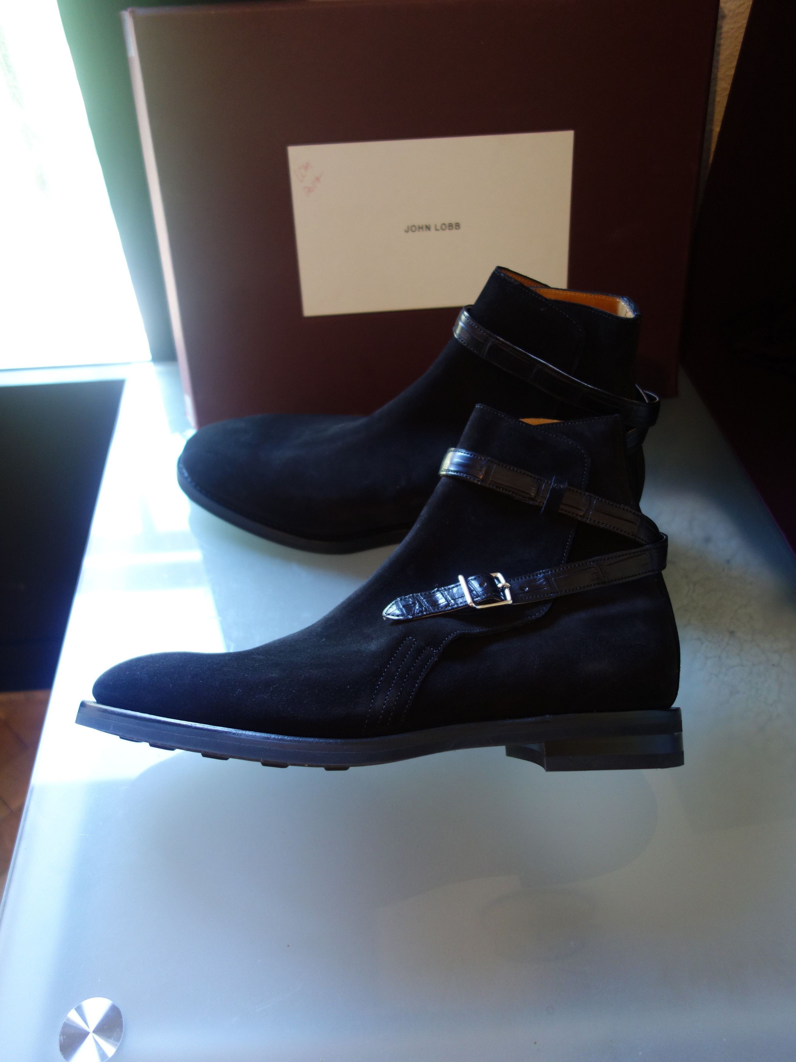 John Lobb John Lobb Abbot boots - Suede and Crocodile Size US 9.5 / EU 42-43 - 10 Thumbnail
