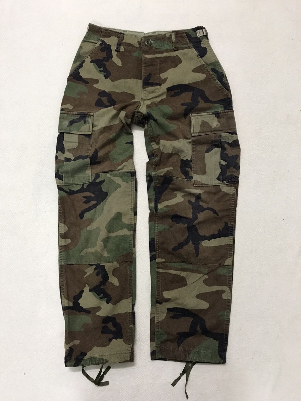 Vintage Vintage Military Trousers Woodland Camouflage Pattern Combat ...