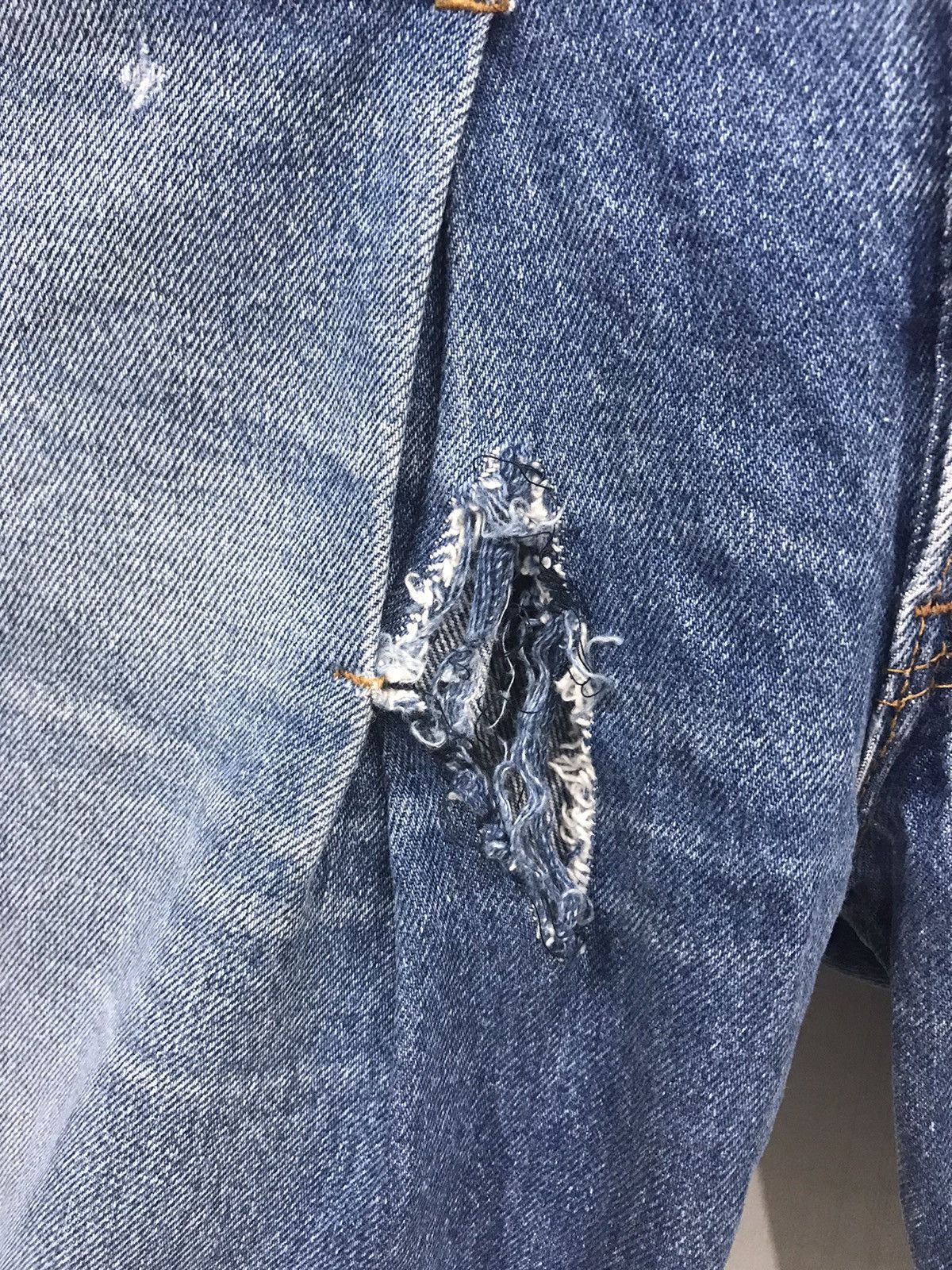 Japanese Brand Vintage Levis Reconstruct by Disuniversity Japan Short Jean Size US 31 - 7 Thumbnail
