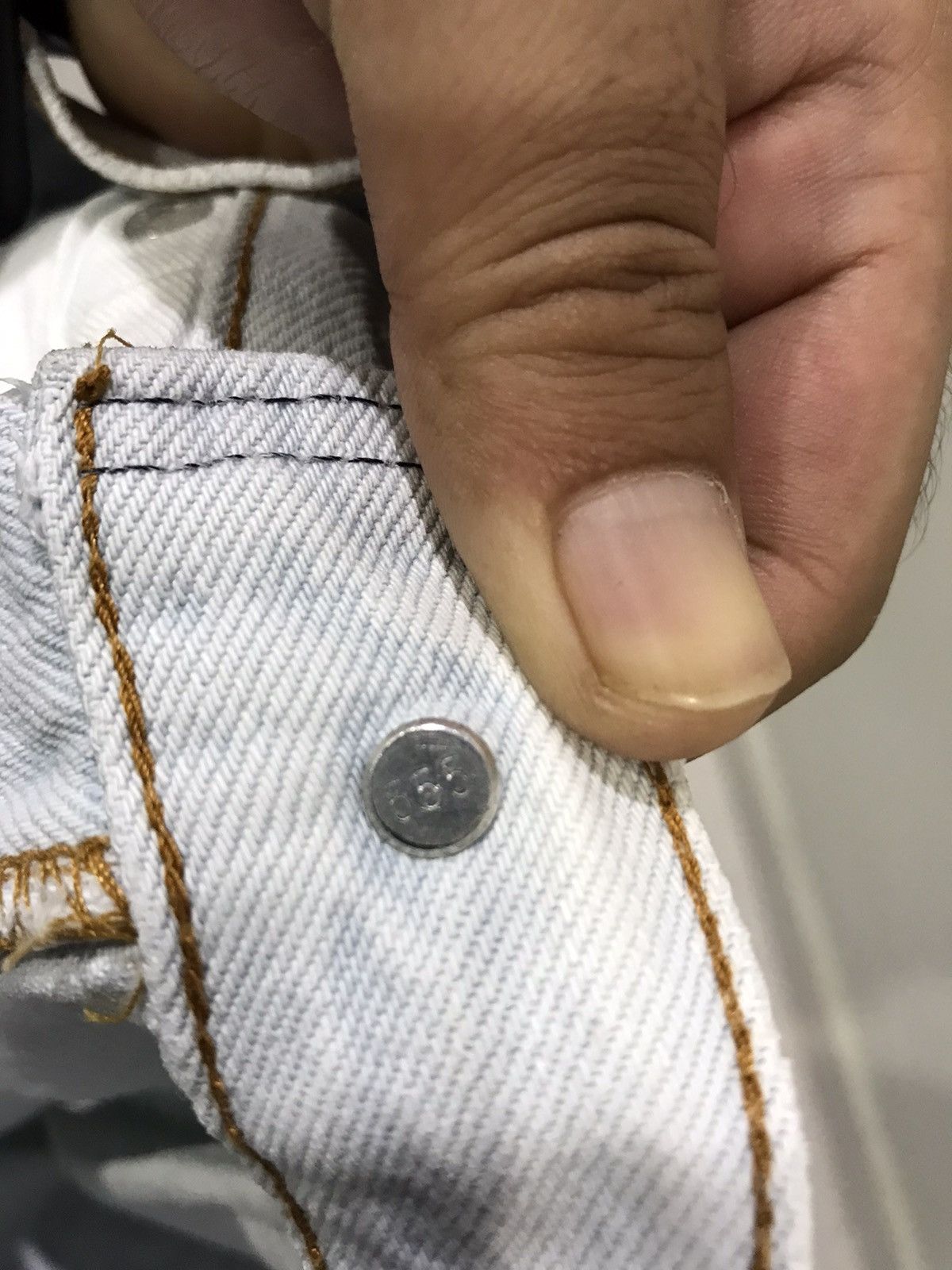 Levi's × Vintage Vintage 90s Levis 501 555 Button Denim Size US 29 - 14 Thumbnail