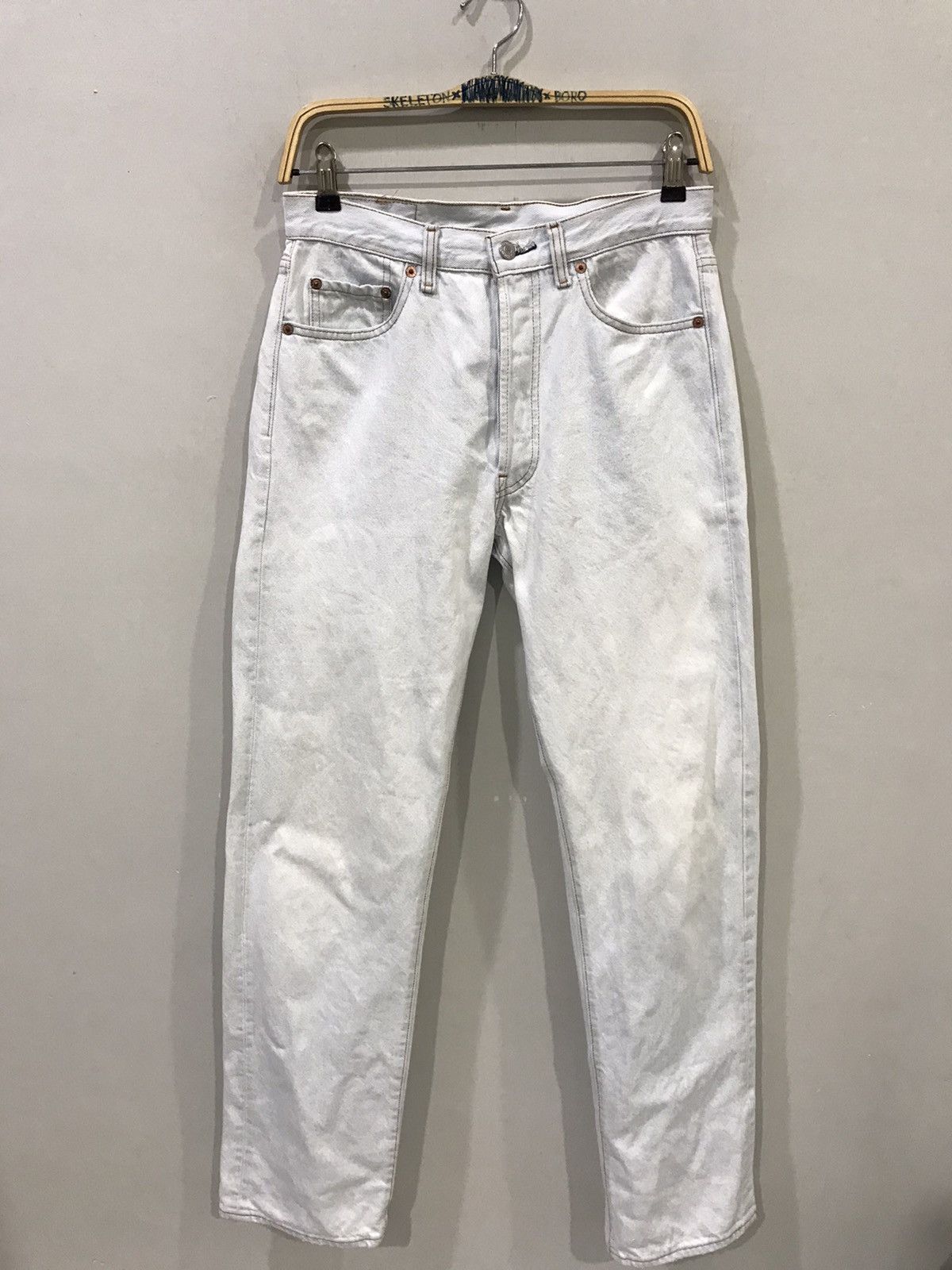Levi's × Vintage Vintage 90s Levis 501 555 Button Denim Size US 29 - 1 Thumbnail