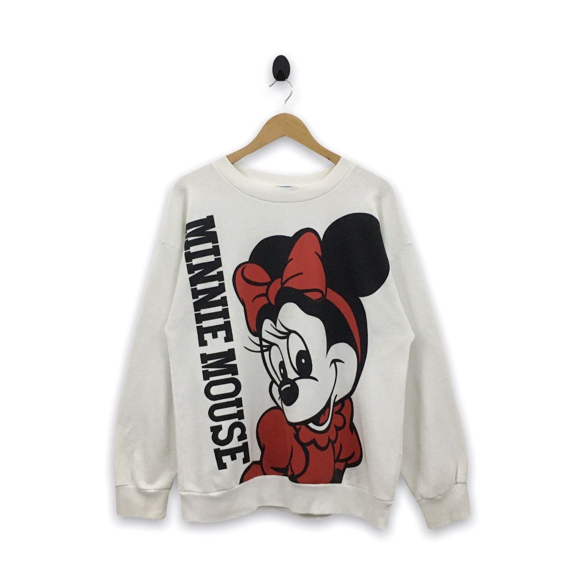 Rare Vintage 80s 90s Minnie Mouse Mirror Print Sweatshirt