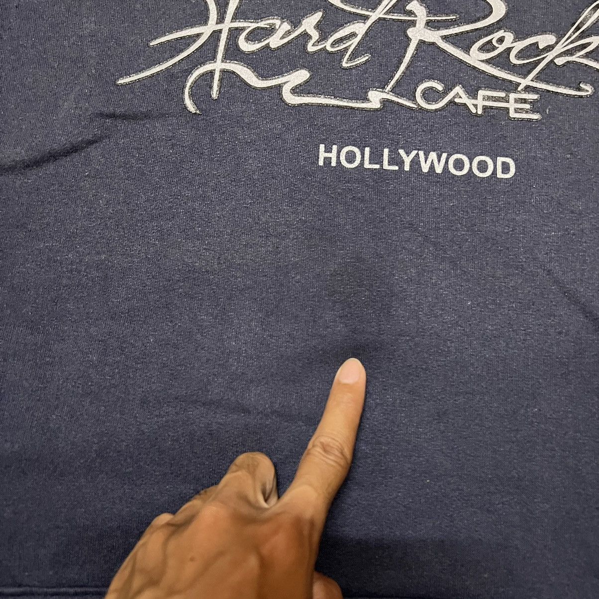 Hard Rock Cafe Vintage Hard Rock Cafe Distressed Hoodie Size US L / EU 52-54 / 3 - 5 Thumbnail