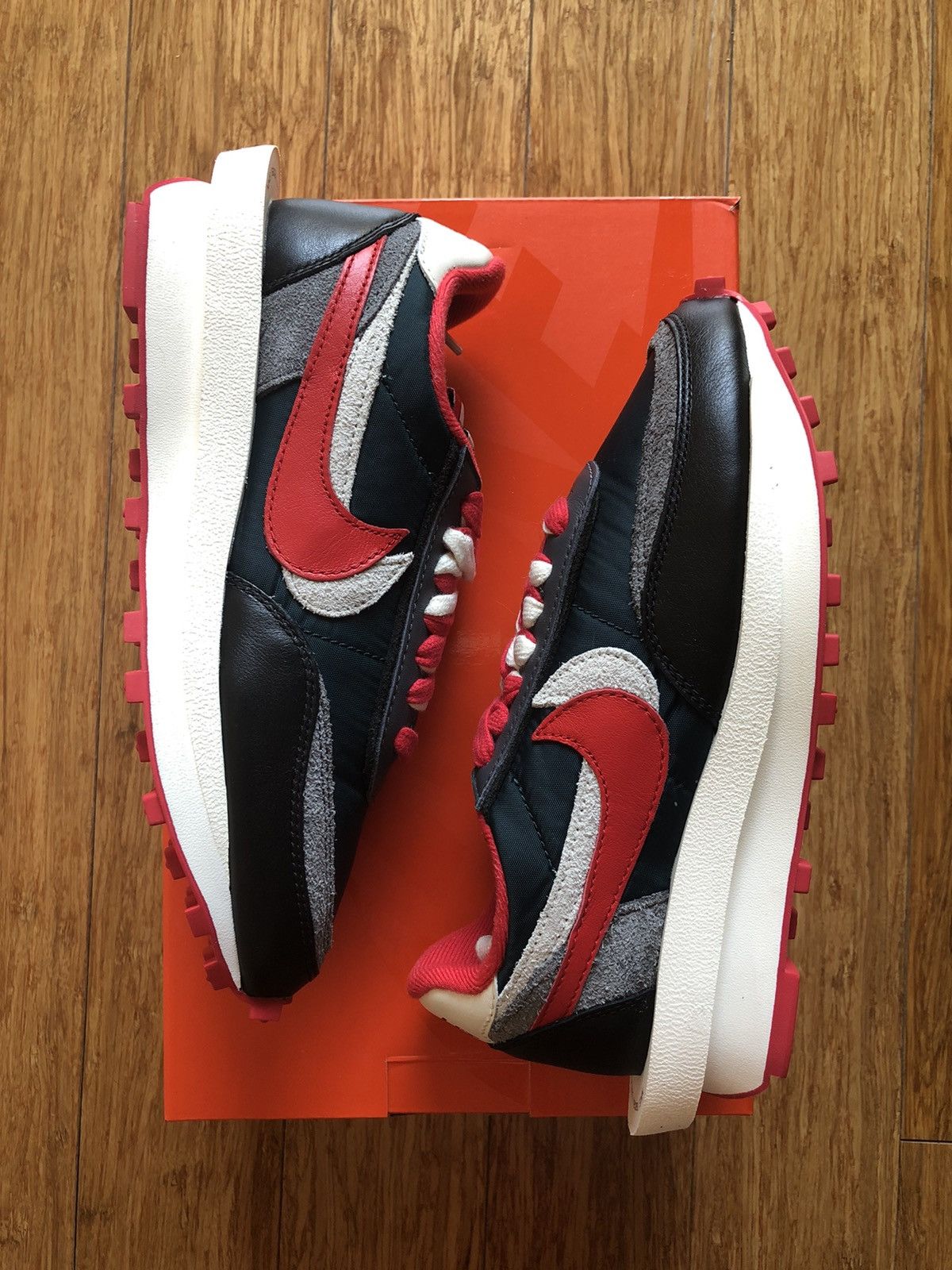 Nike × Sacai × Undercover NIKE LDWAFFLE / SU sacai undercover red green black Size US 5.5 / EU 38 - 5 Thumbnail