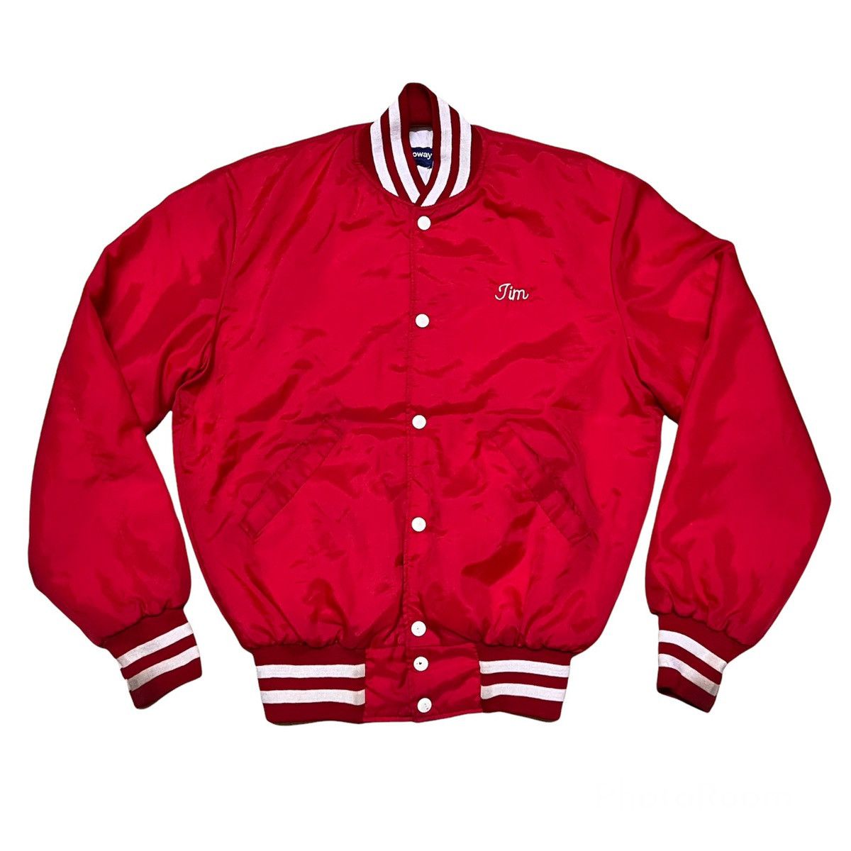 Japanese Brand Vintage Rochester Red Varsity Jacket Big Logo Size US S / EU 44-46 / 1 - 2 Thumbnail