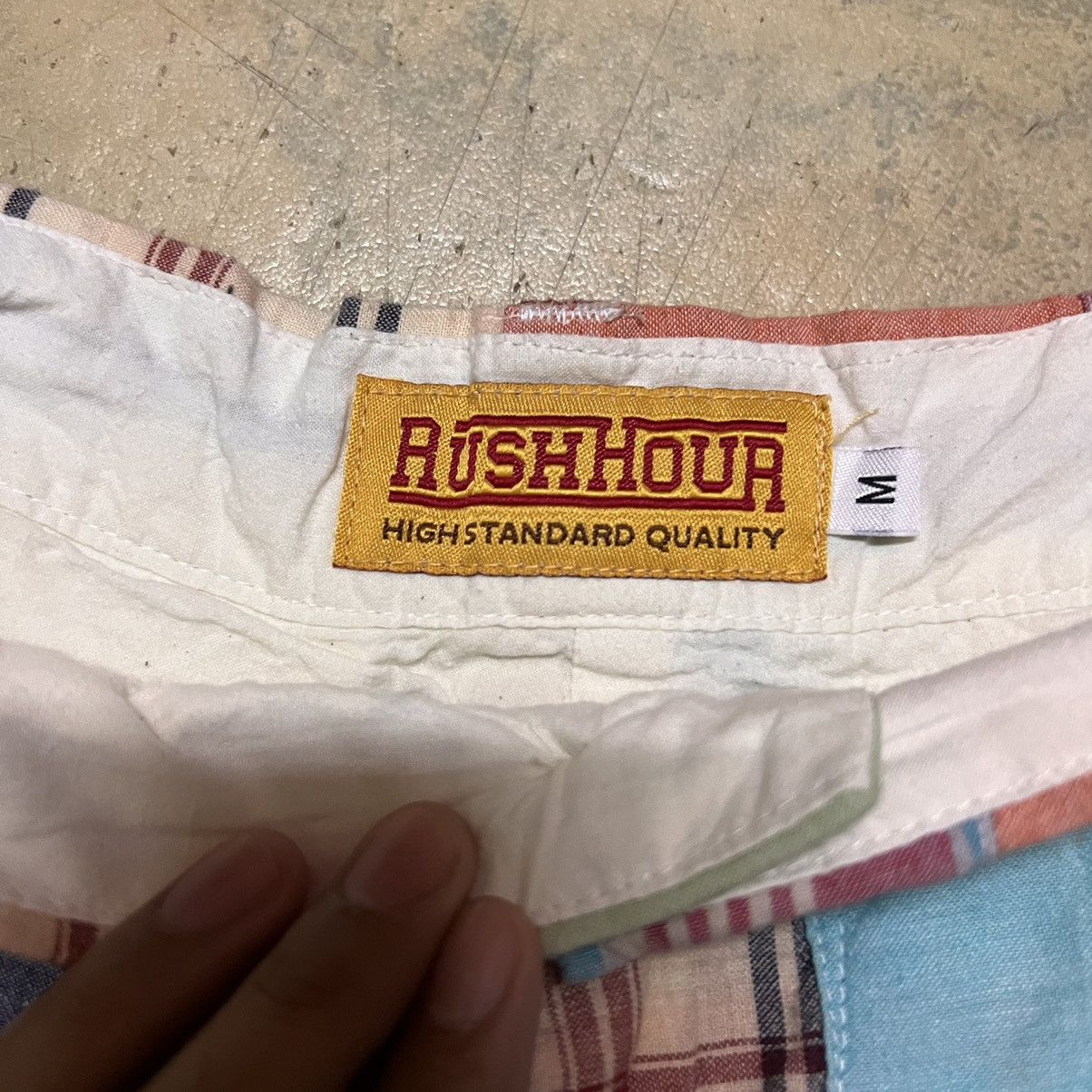 Japanese Brand Rush Hour Short Pants Patchwork Design Size US 32 / EU 48 - 2 Thumbnail