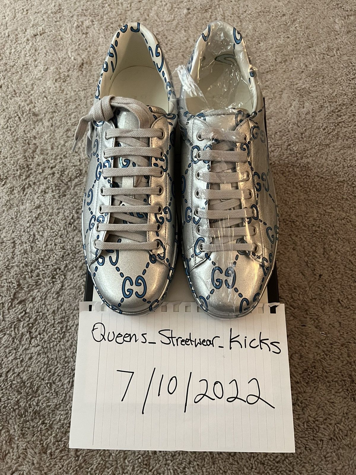 Gucci Gucci Ace Low “GG” Monogram Size US 10.5 / EU 43-44 - 1 Thumbnail