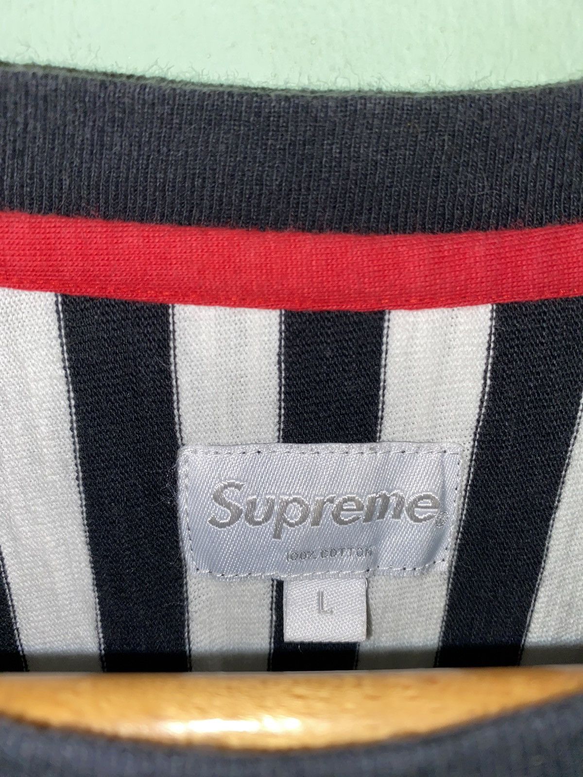 Supreme Supreme Striped Longsleeve Size US L / EU 52-54 / 3 - 6 Thumbnail