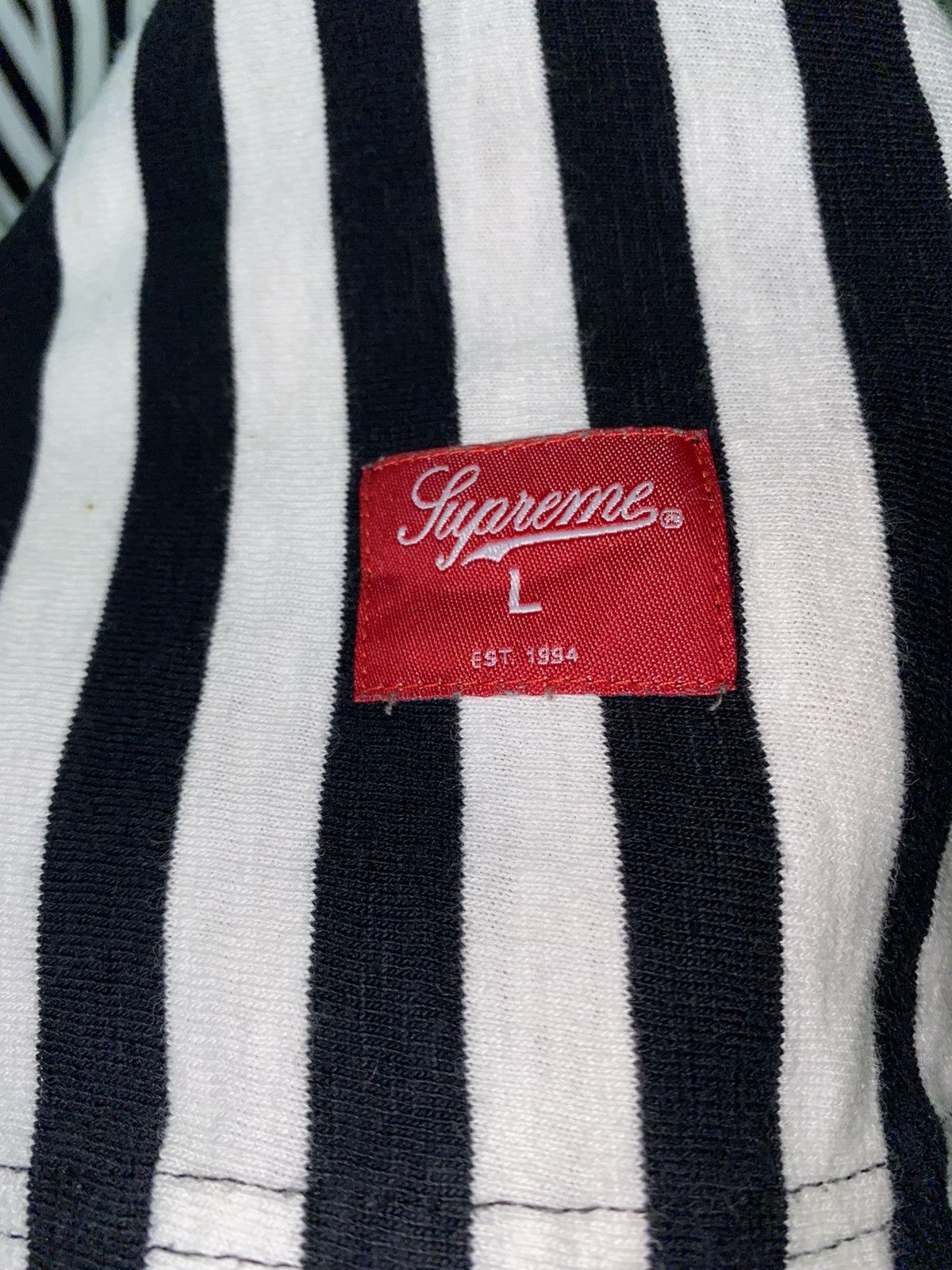 Supreme Supreme Striped Longsleeve Size US L / EU 52-54 / 3 - 5 Thumbnail