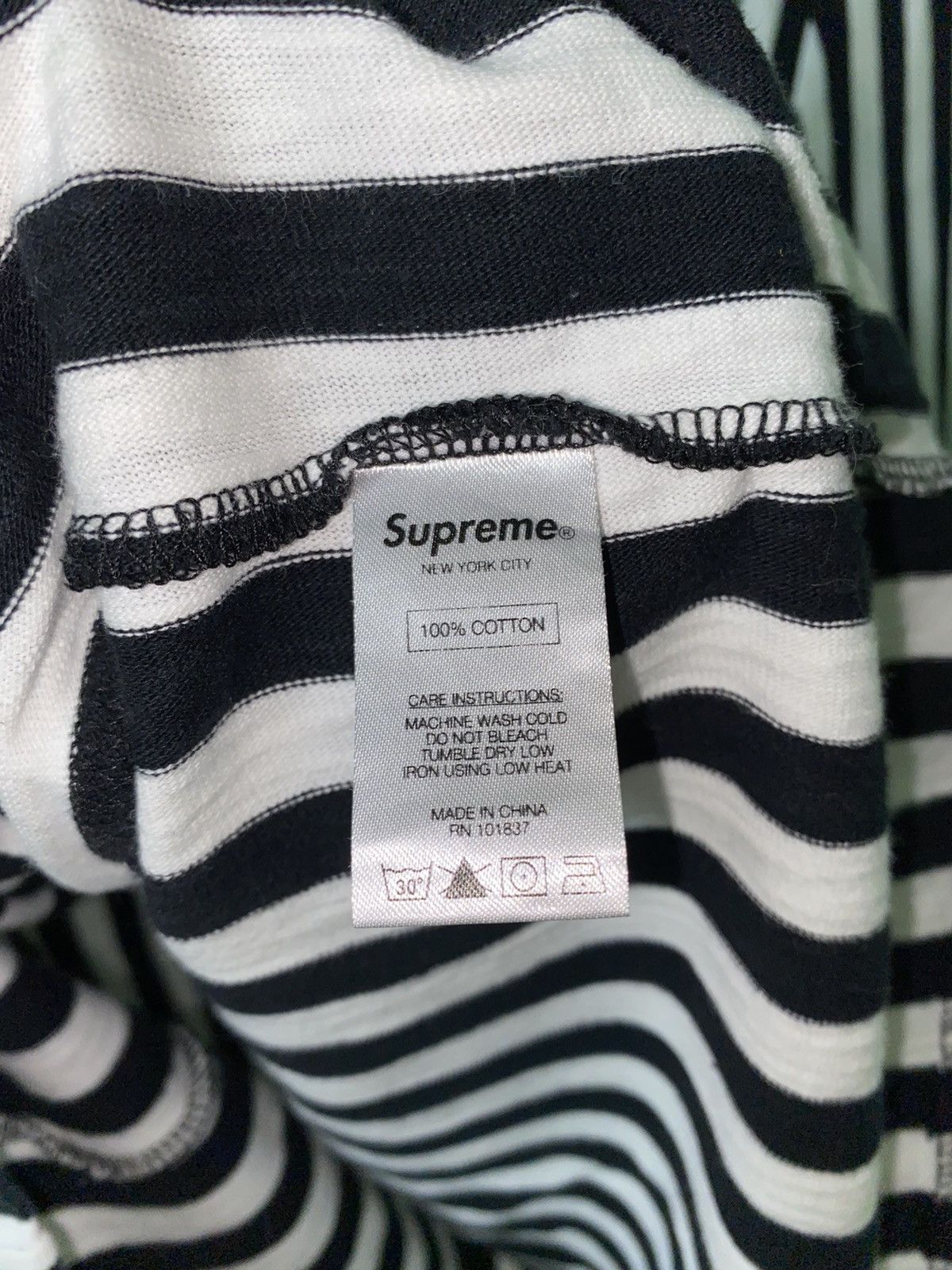 Supreme Supreme Striped Longsleeve Size US L / EU 52-54 / 3 - 7 Thumbnail