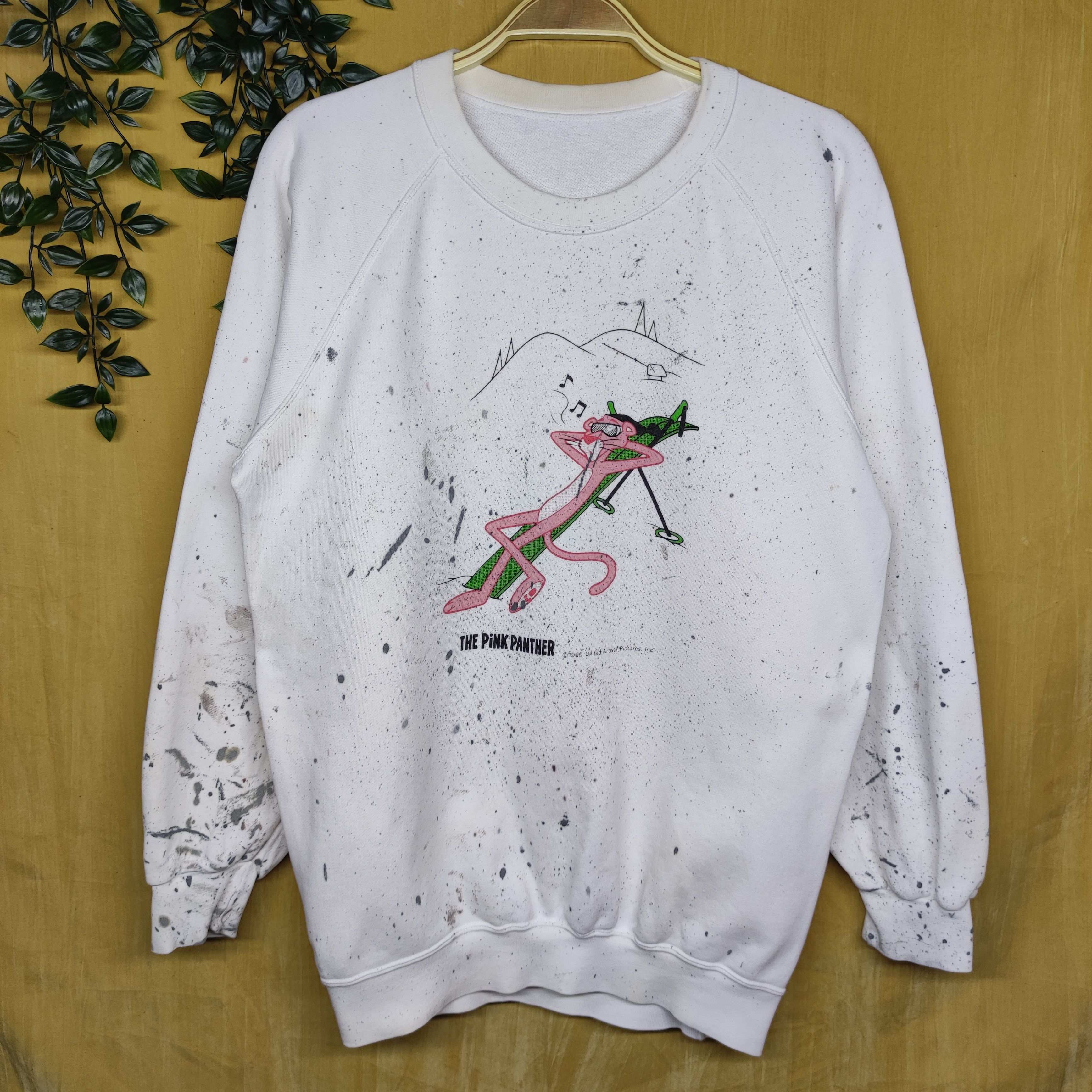 Vintage 1990 pink Panther sweatshirt