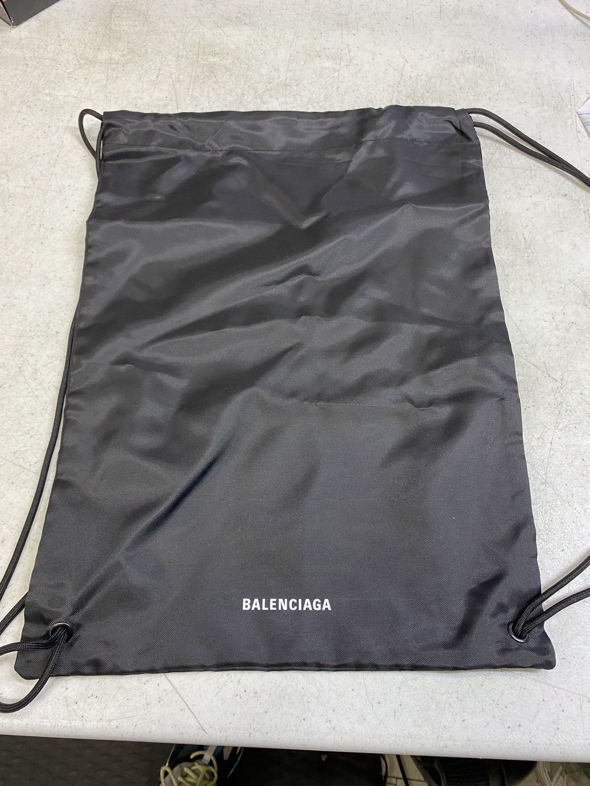 Balenciaga Black Drawstring Backpack Grailed