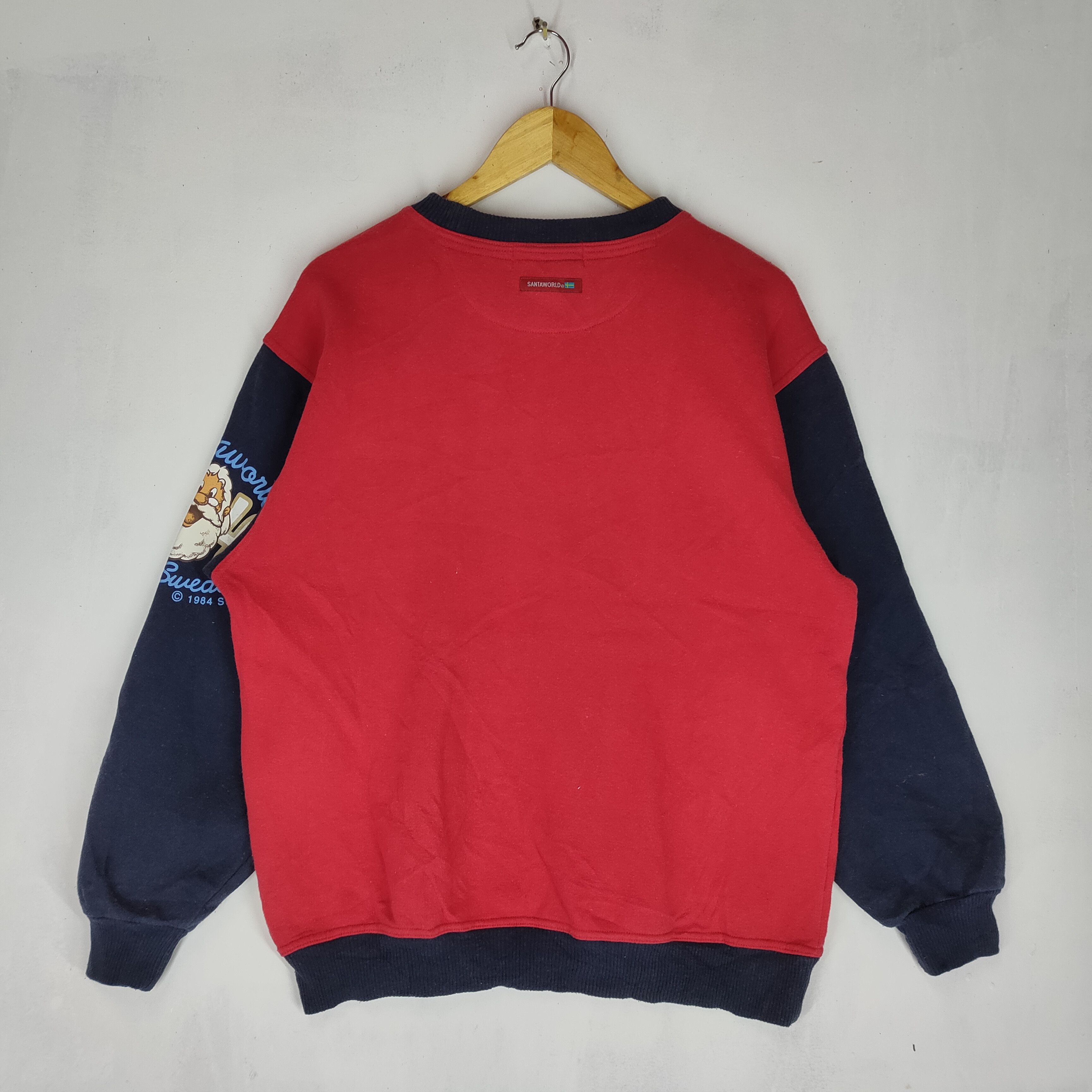 Other Vintage SANTAWORLD 1984 GUPSY DOG Big Printed Sweatshirt Size US L / EU 52-54 / 3 - 5 Thumbnail
