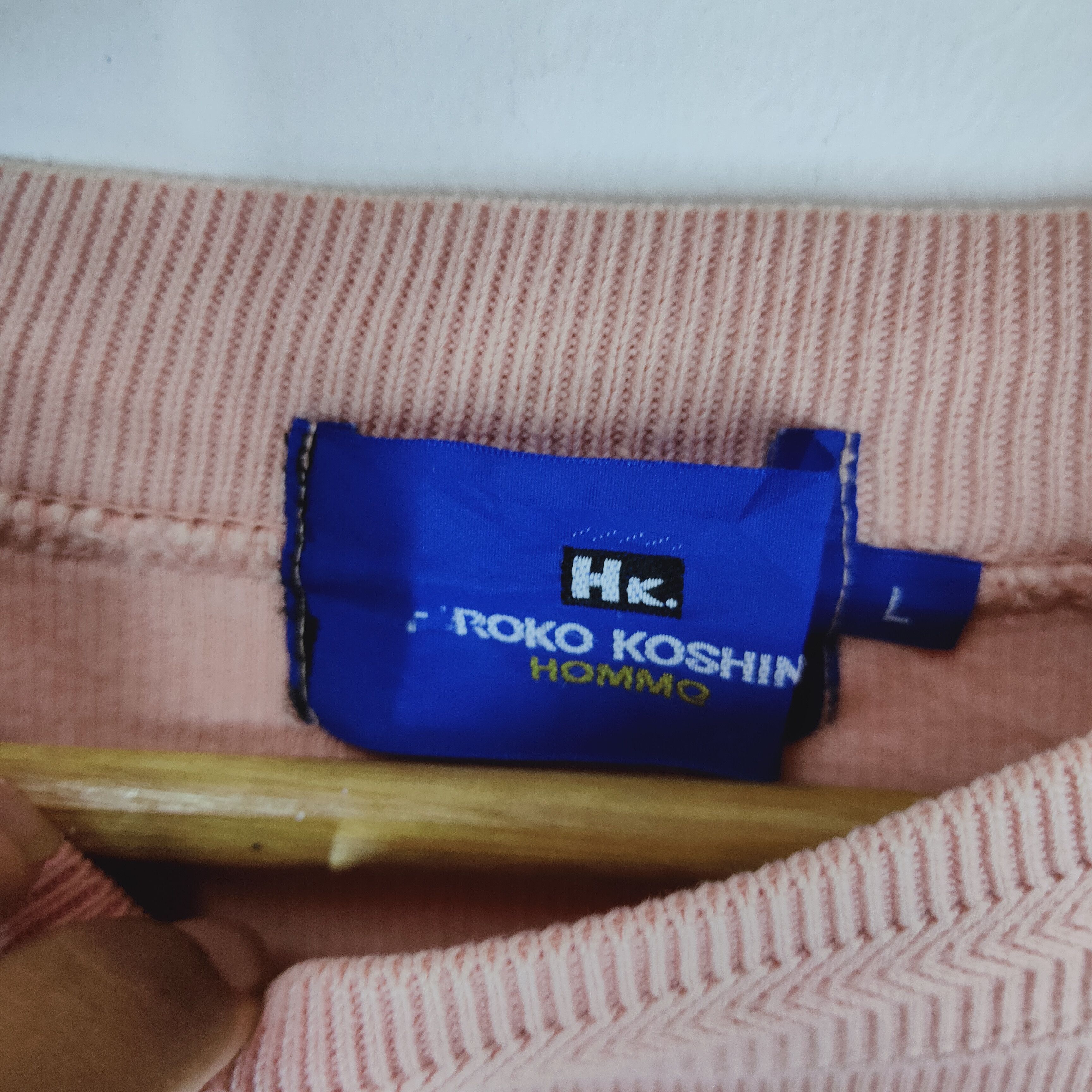 Hiroko Koshino Homme × Japanese Brand Vintage HIROKO KOSHINO HOMME Sweatshirt Embroidery Spellout Size US L / EU 52-54 / 3 - 5 Thumbnail
