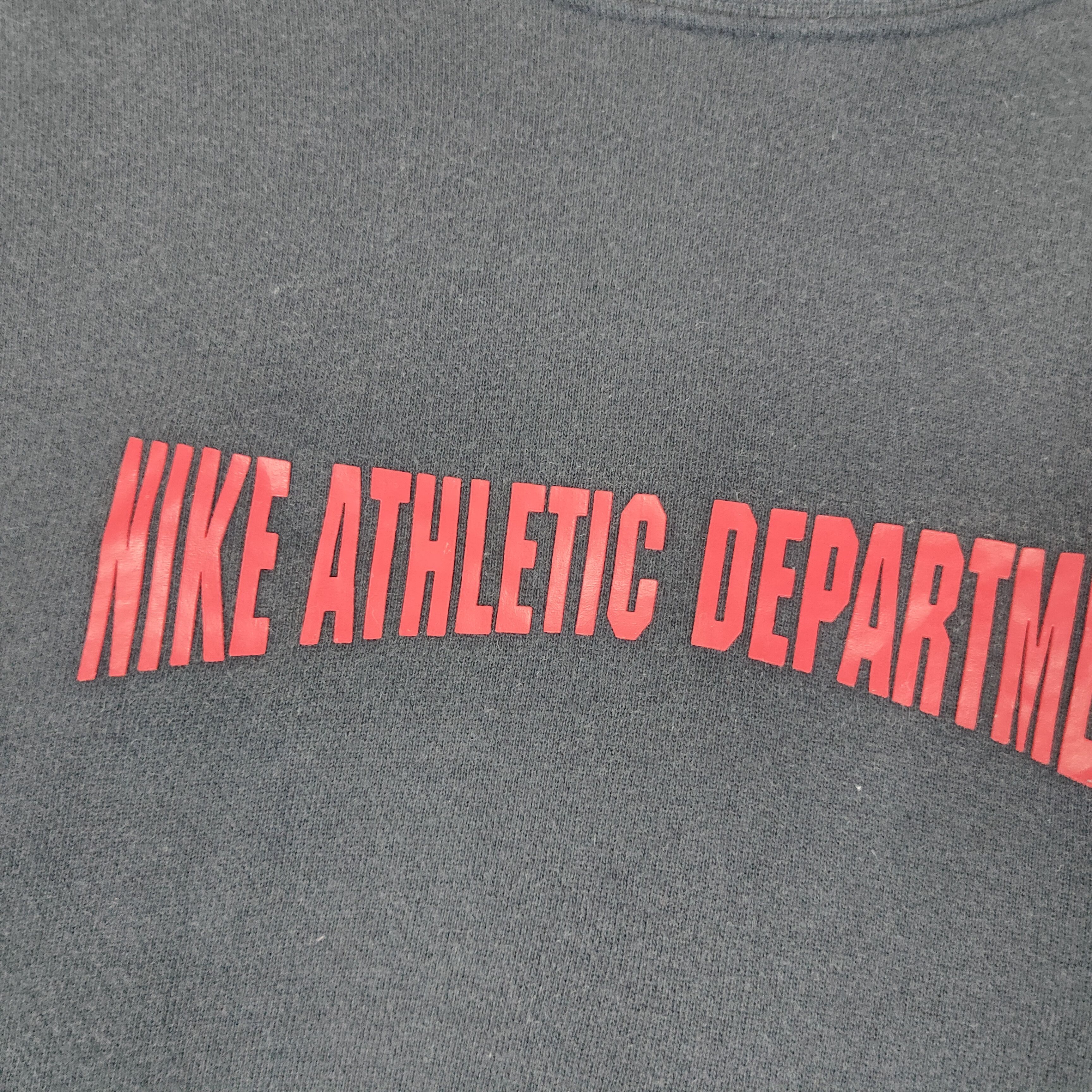 Japanese Brand × Nike × Vintage Vintage NIKE ATHLETIC DEPT Spellout Grey Tag Sweatshirt Size US L / EU 52-54 / 3 - 2 Thumbnail