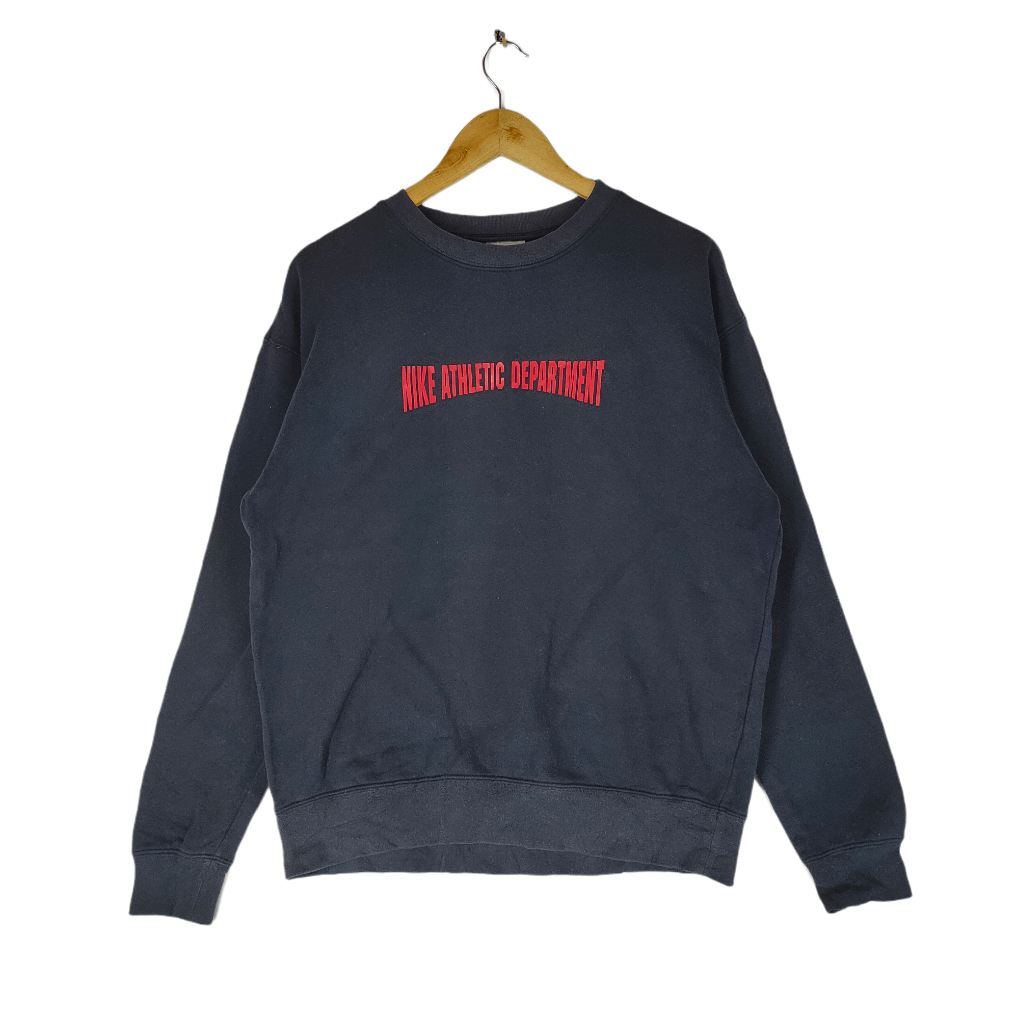 Japanese Brand × Nike × Vintage Vintage NIKE ATHLETIC DEPT Spellout Grey Tag Sweatshirt Size US L / EU 52-54 / 3 - 1 Thumbnail