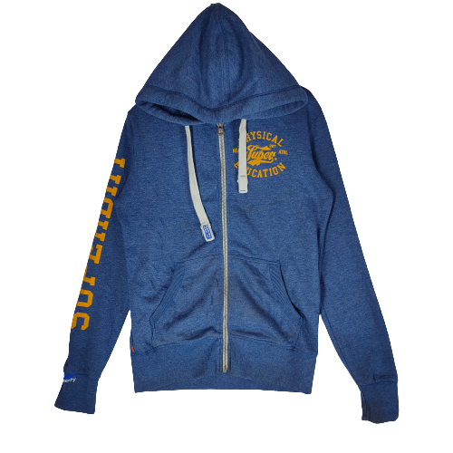 Japanese Brand SUPERDRY Full Zipper Spellout Printed on Sleeve Hoodie Size US M / EU 48-50 / 2 - 1 Thumbnail