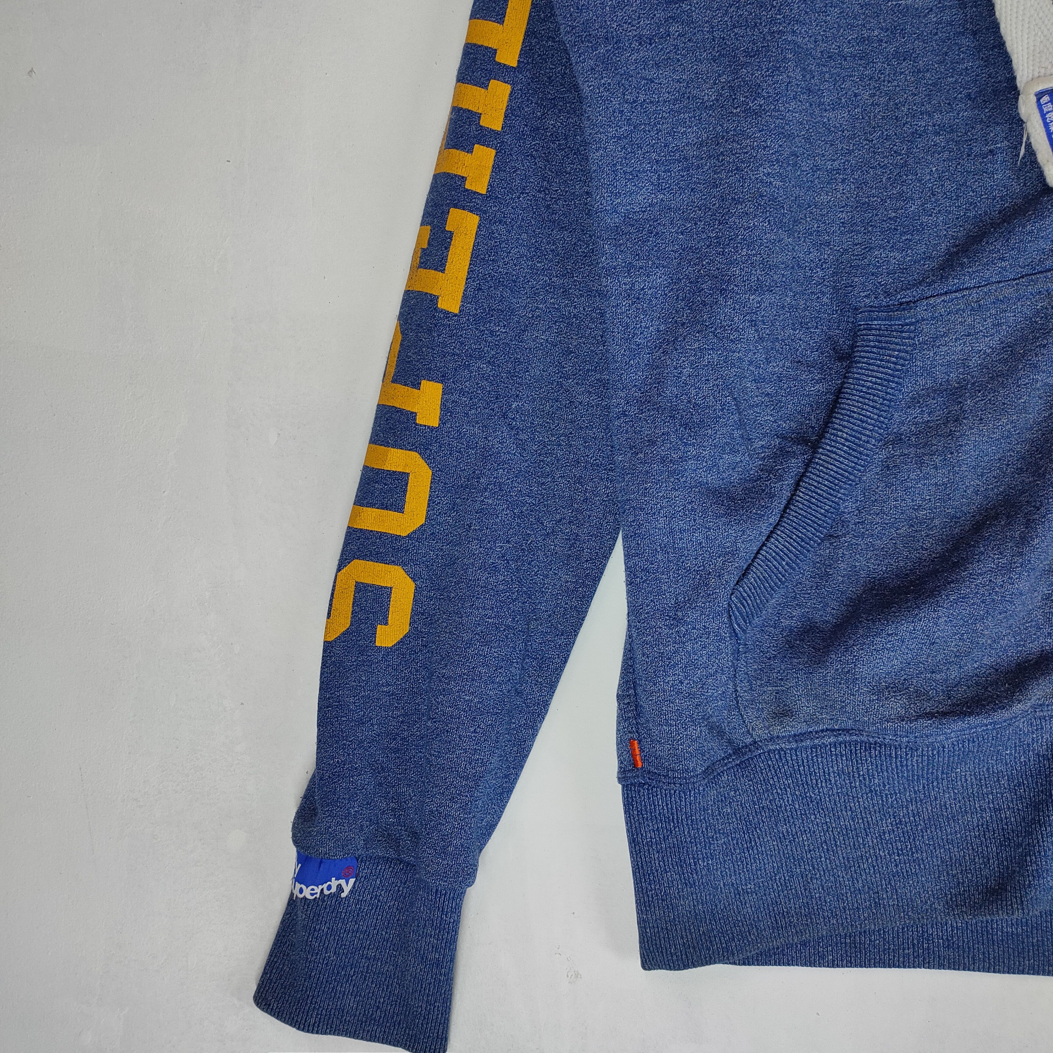 Japanese Brand SUPERDRY Full Zipper Spellout Printed on Sleeve Hoodie Size US M / EU 48-50 / 2 - 2 Thumbnail