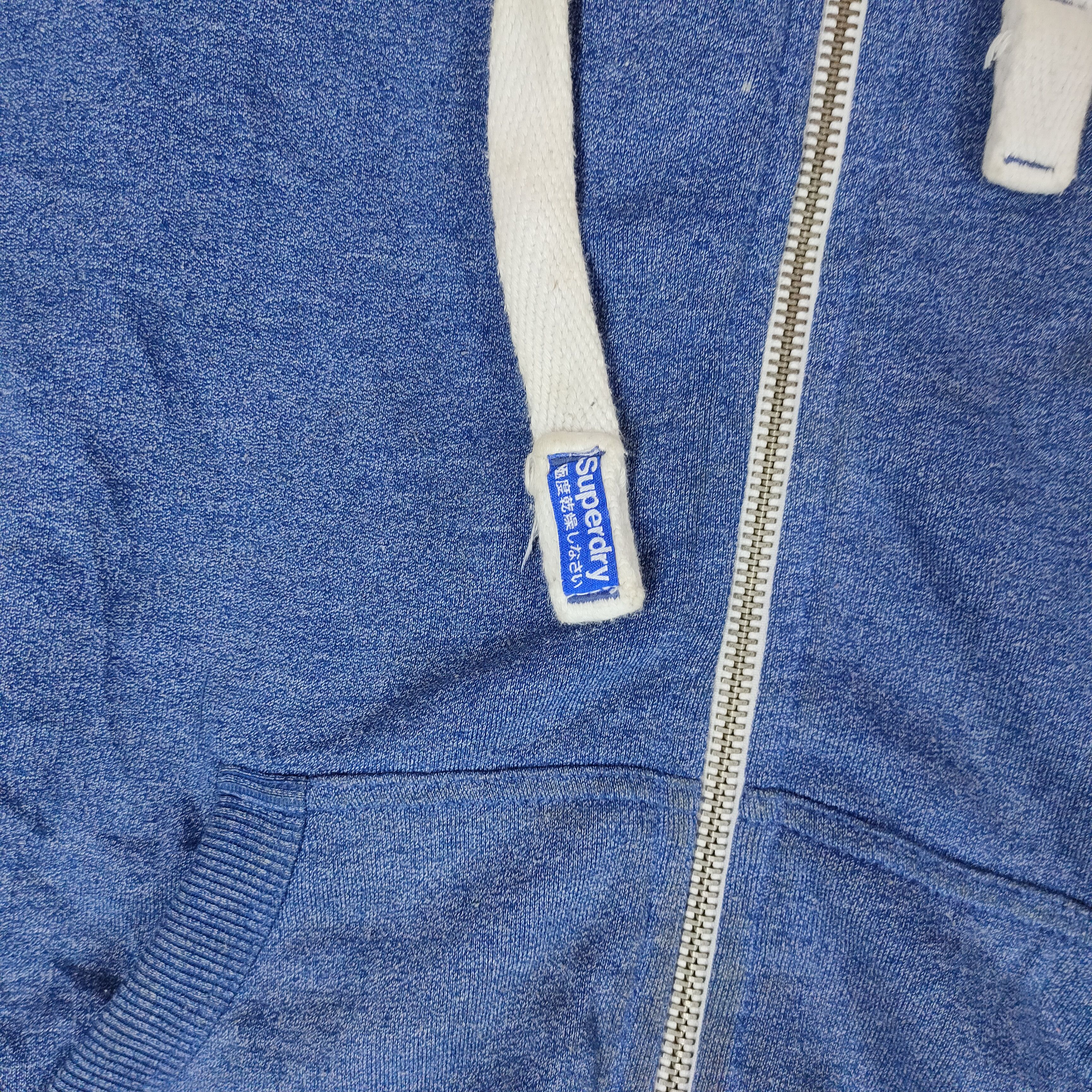 Japanese Brand SUPERDRY Full Zipper Spellout Printed on Sleeve Hoodie Size US M / EU 48-50 / 2 - 4 Thumbnail