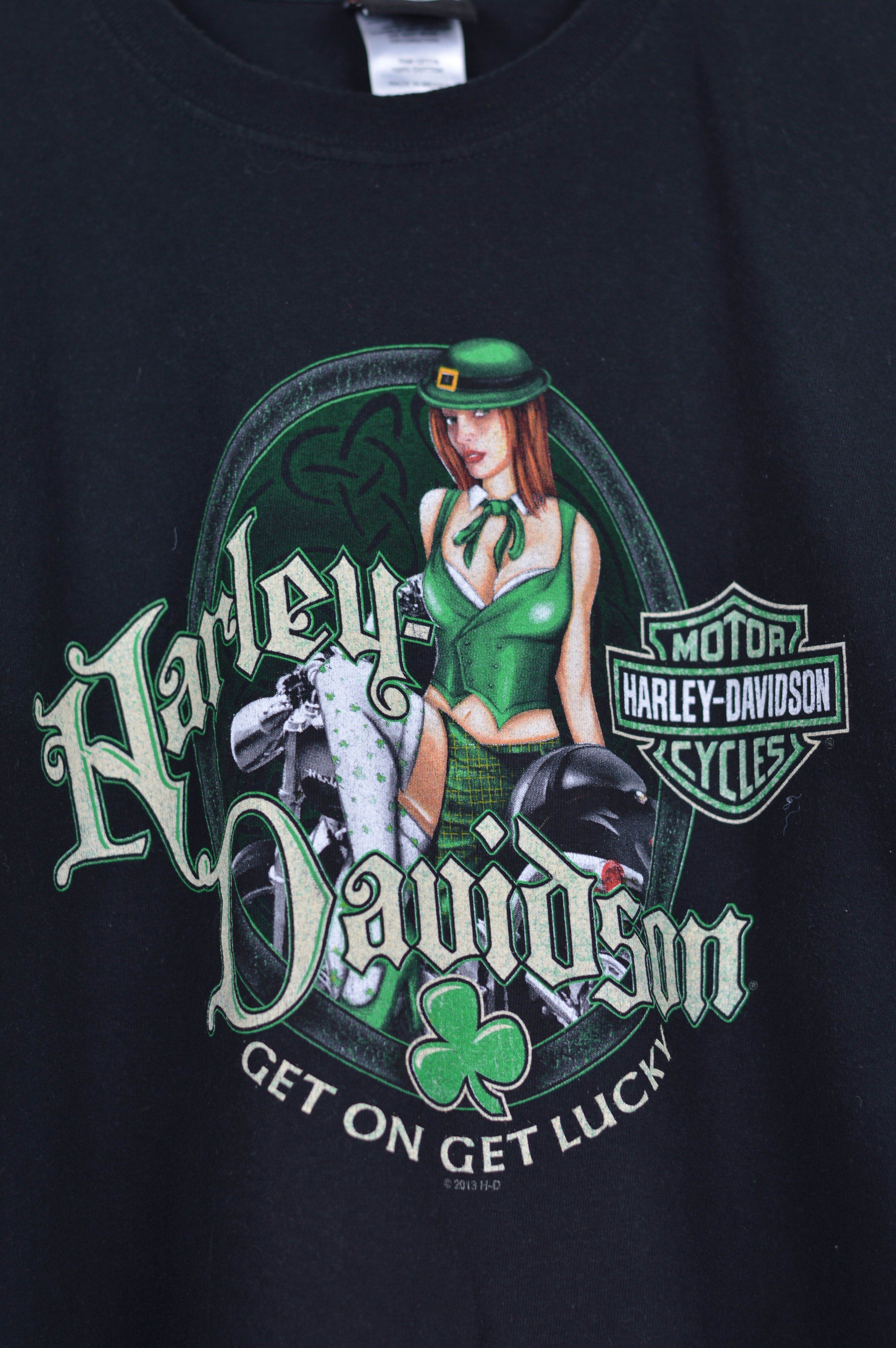 Harley Davidson Harley Davidson Girl Printed Longsleeve tee Size US XXL / EU 58 / 5 - 2 Thumbnail