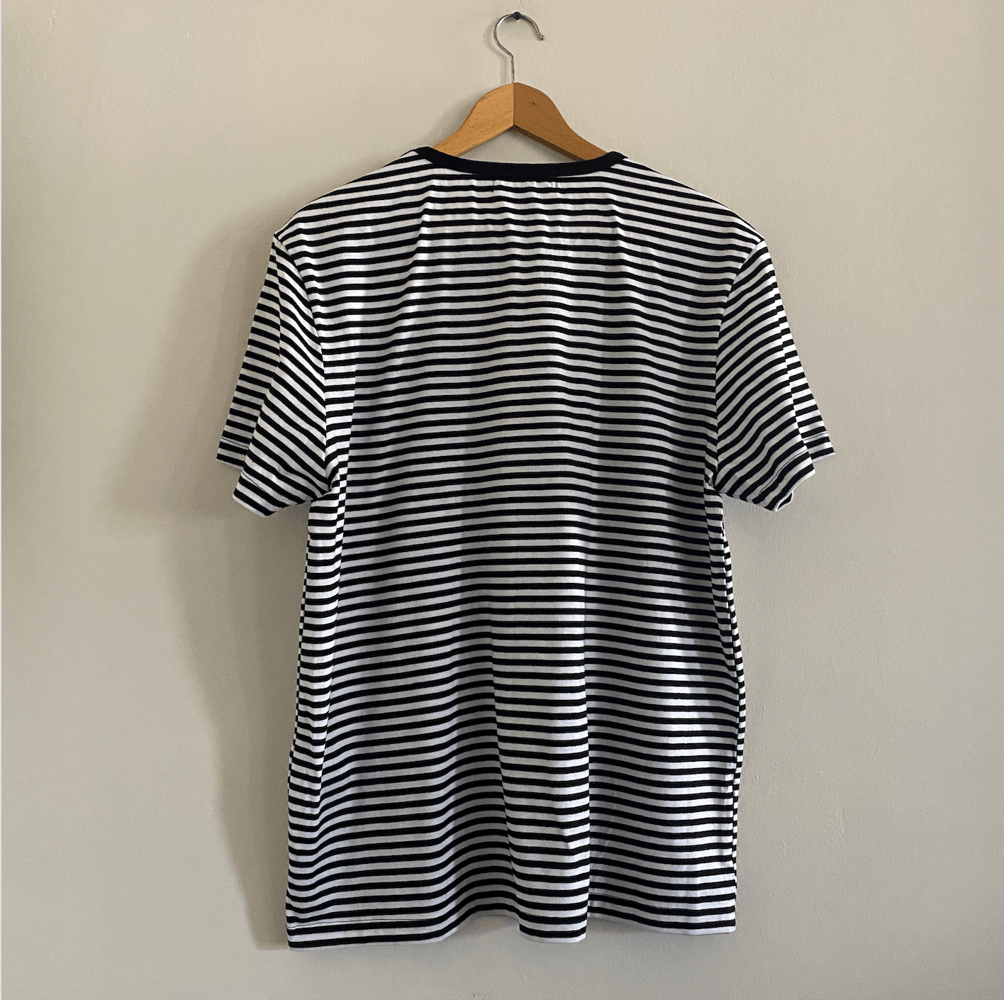 Forever 21 NEW Men's Black and White Striped Pug T-Shirt Size US XL / EU 56 / 4 - 2 Thumbnail