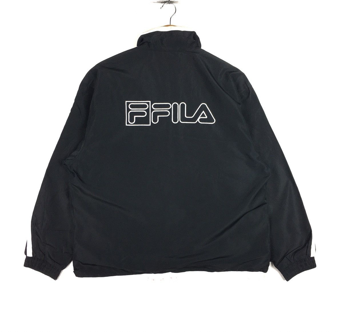 Fila Vintage FILA Big Logo Embroidered Windbreaker Streetwear Size US XL / EU 56 / 4 - 2 Thumbnail