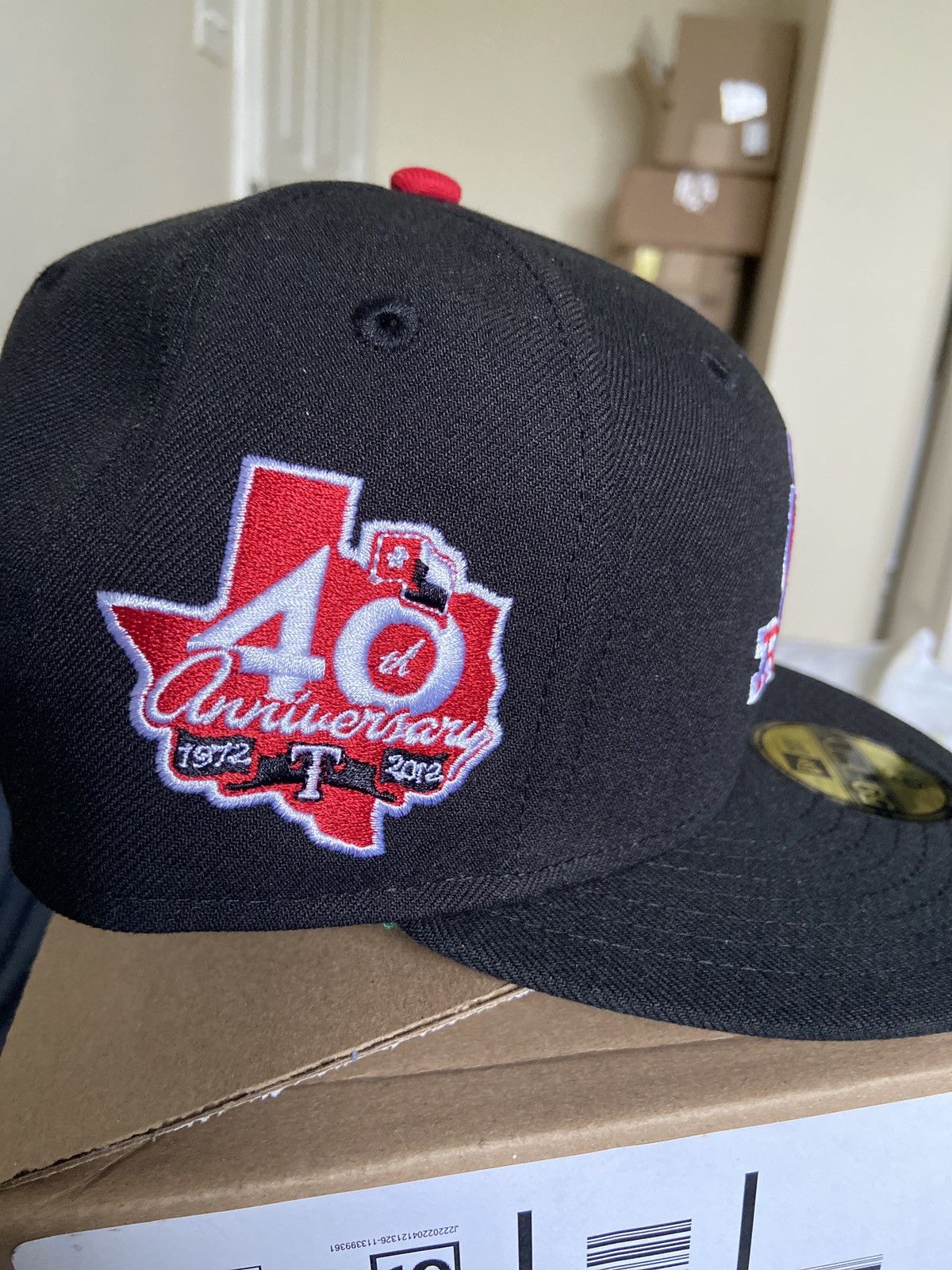 Texas Rangers 40th Anniv Size 7 1/8