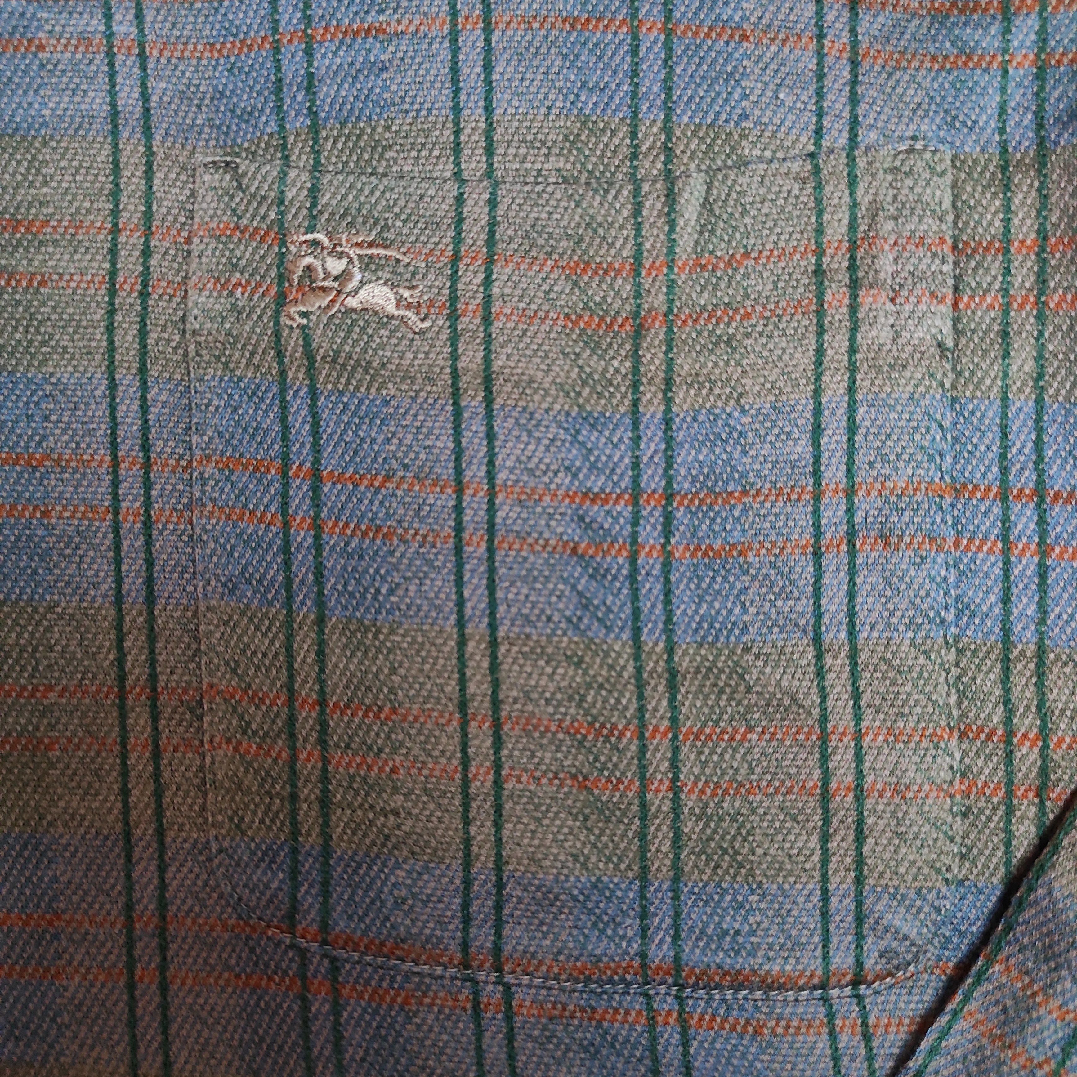 Burberry Vintage Burberrys Checkered Polo Shirt Size US L / EU 52-54 / 3 - 3 Thumbnail