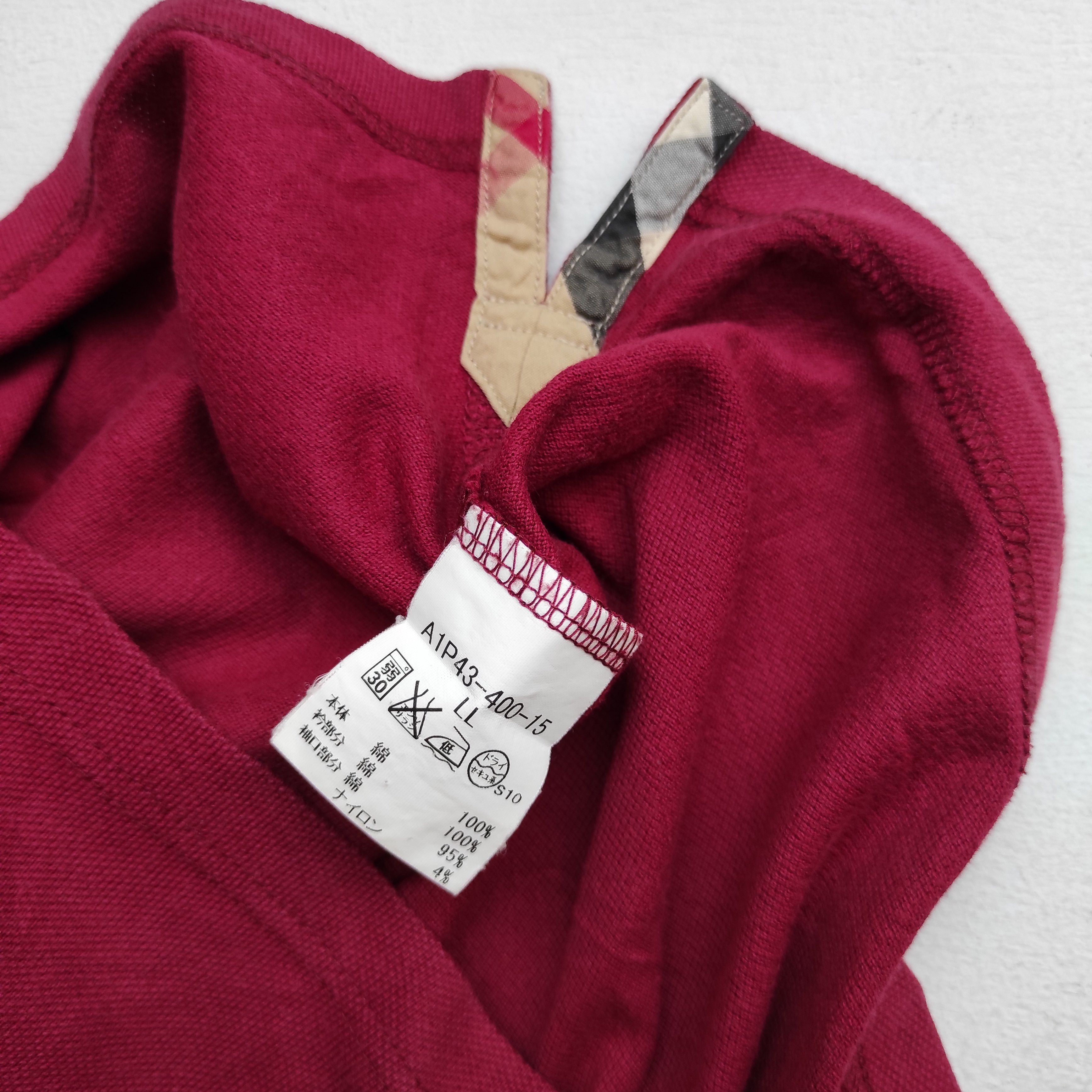 Burberry Burberry London Polo shirt Red nova check size LL Size US L / EU 52-54 / 3 - 8 Thumbnail