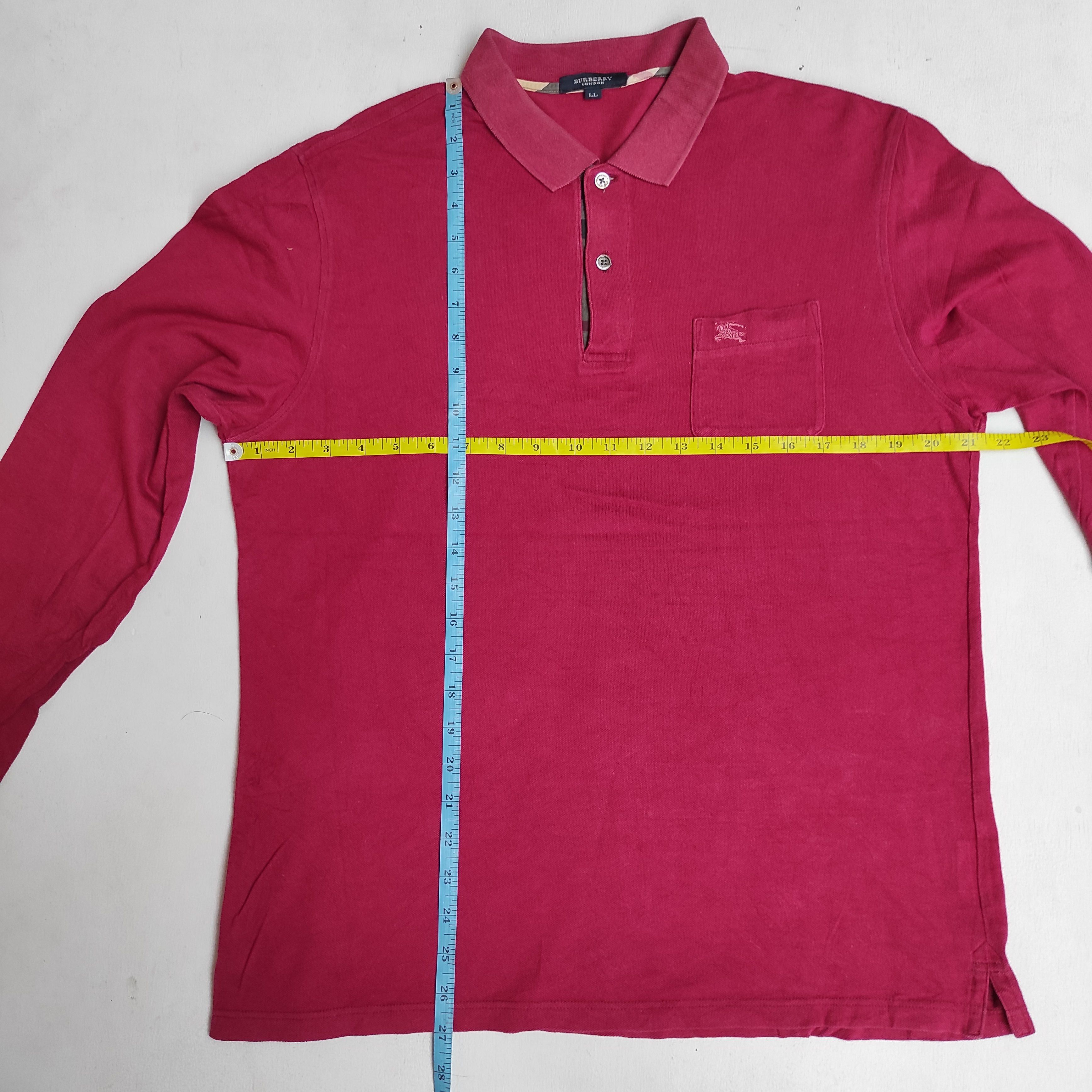 Burberry Burberry London Polo shirt Red nova check size LL Size US L / EU 52-54 / 3 - 10 Thumbnail