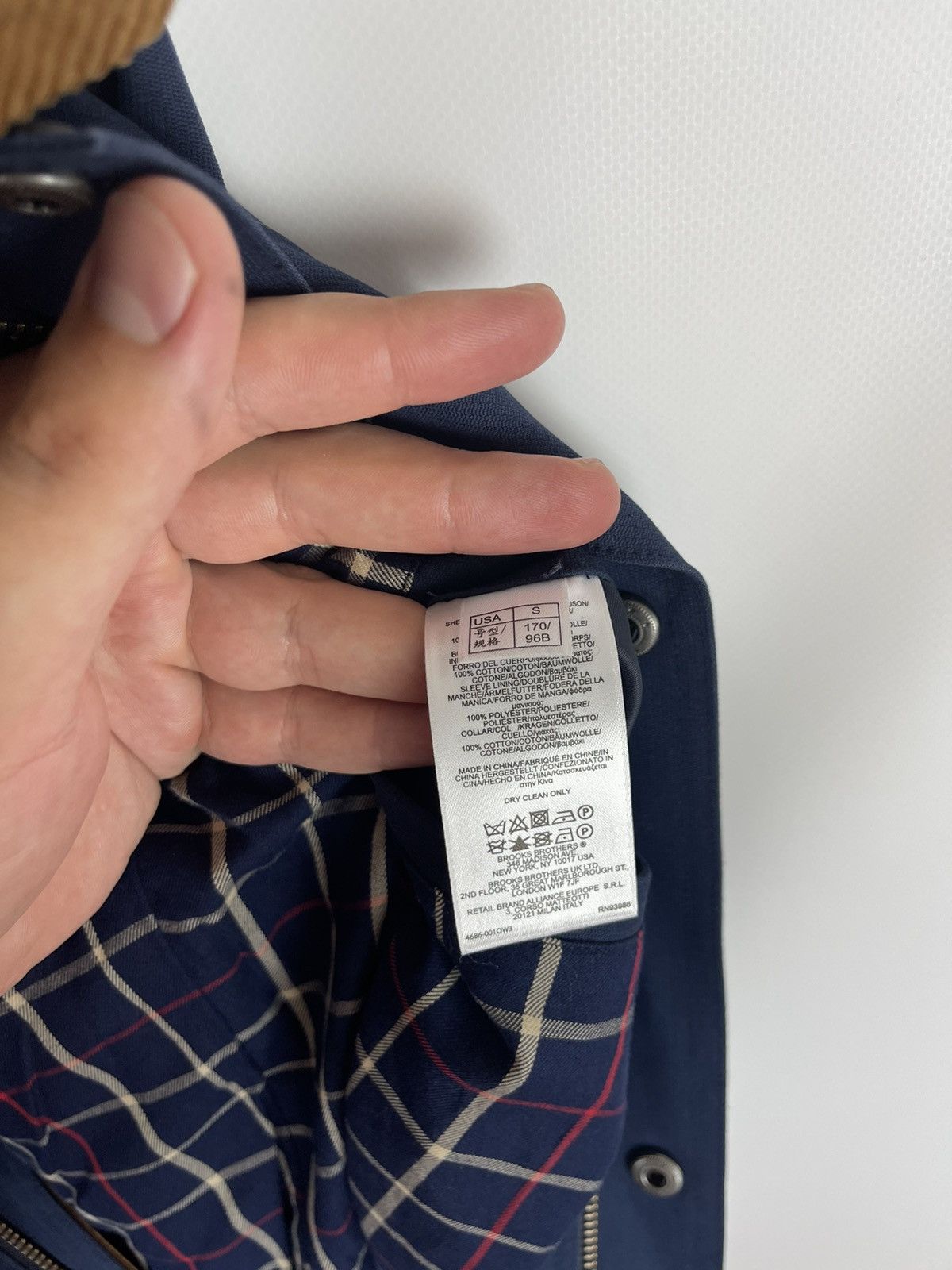 Brooks Brothers “346” Brooks Brother blue coach jacket corduroy collar Size US S / EU 44-46 / 1 - 12 Thumbnail