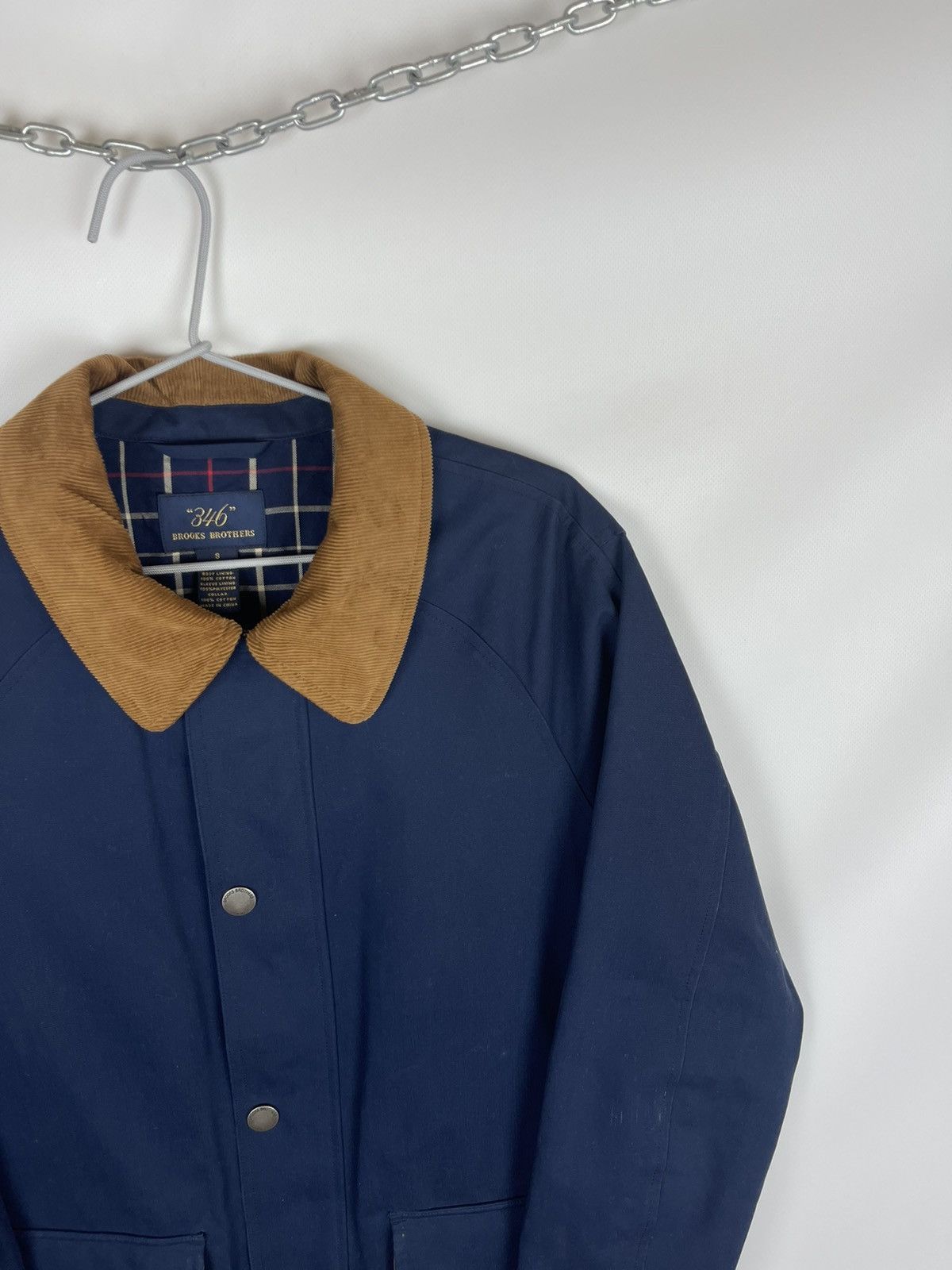 Brooks Brothers “346” Brooks Brother blue coach jacket corduroy collar Size US S / EU 44-46 / 1 - 4 Thumbnail