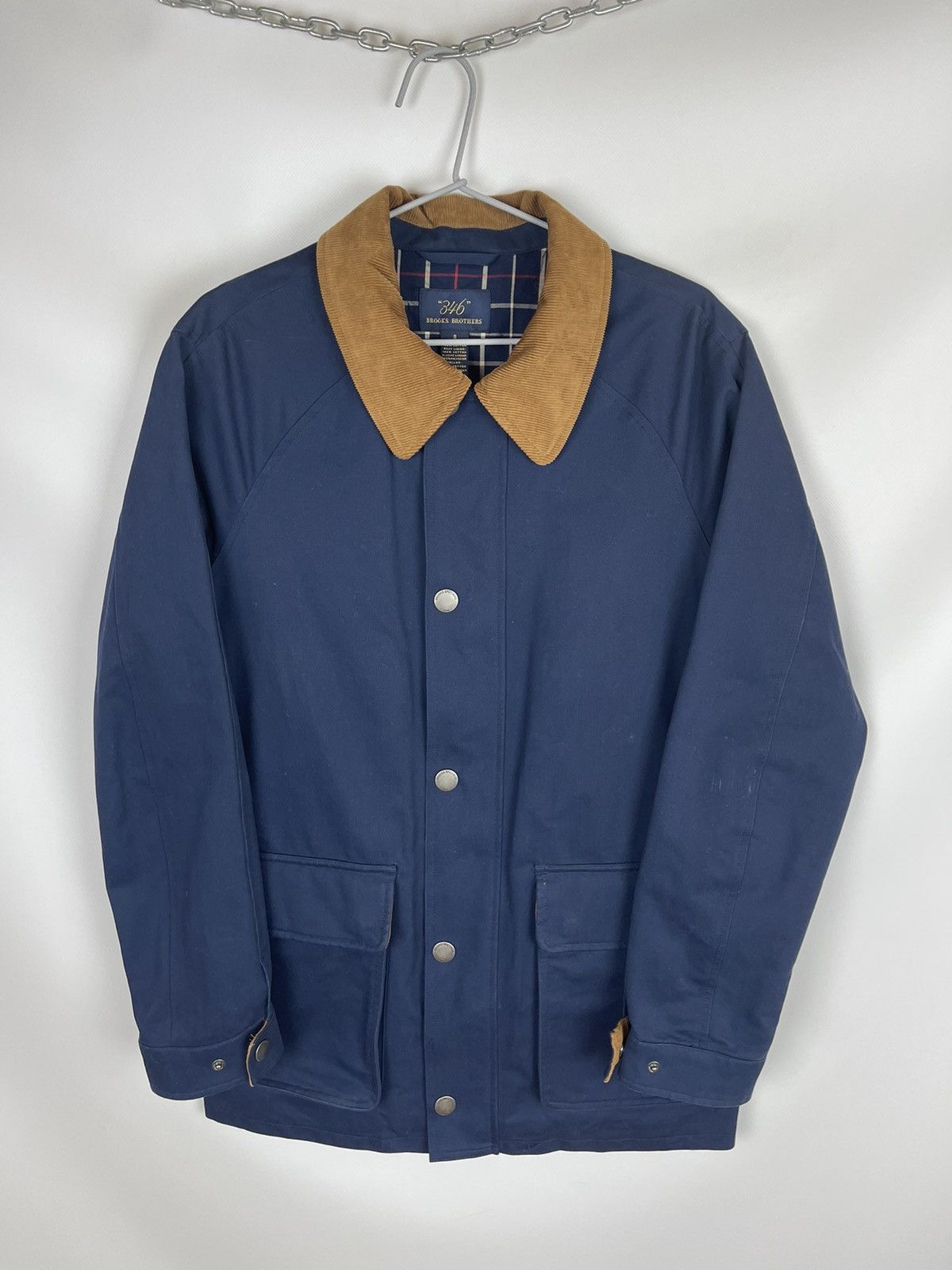Brooks Brothers “346” Brooks Brother blue coach jacket corduroy collar Size US S / EU 44-46 / 1 - 2 Thumbnail