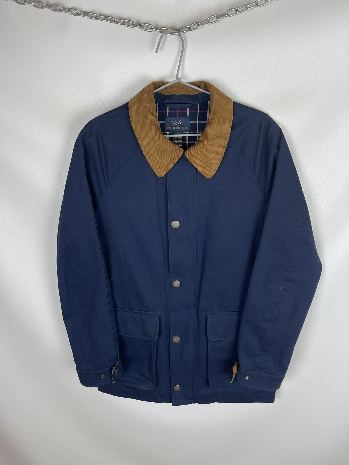 Brooks Brothers “346” Brooks Brother blue coach jacket corduroy collar Size US S / EU 44-46 / 1 - 1 Thumbnail